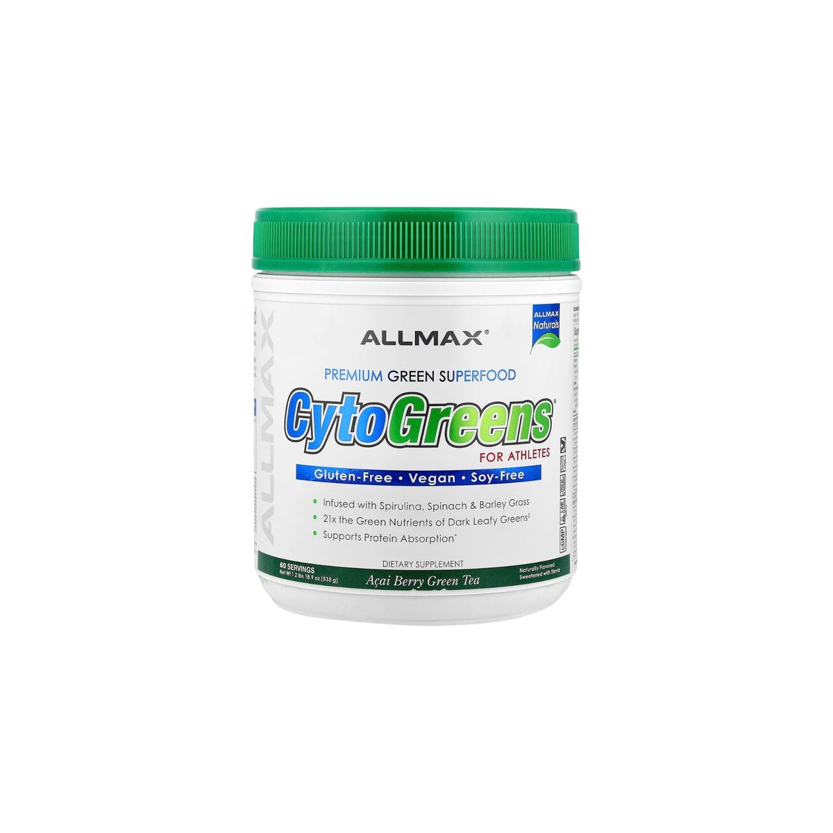 Allmax CytoGreens –  535g Acai Berry Green Tea