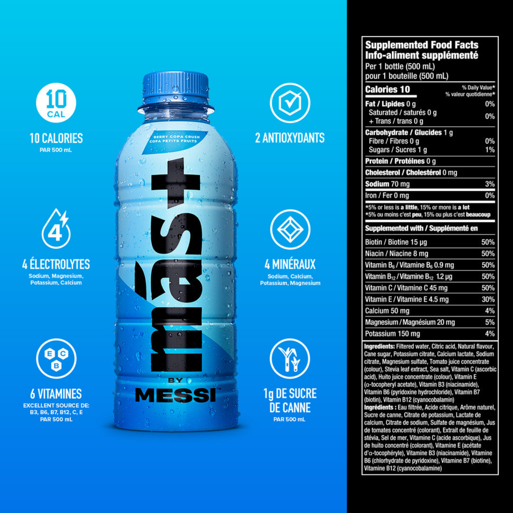 Mas+ Hydration By Messi - Berry Copa Crush