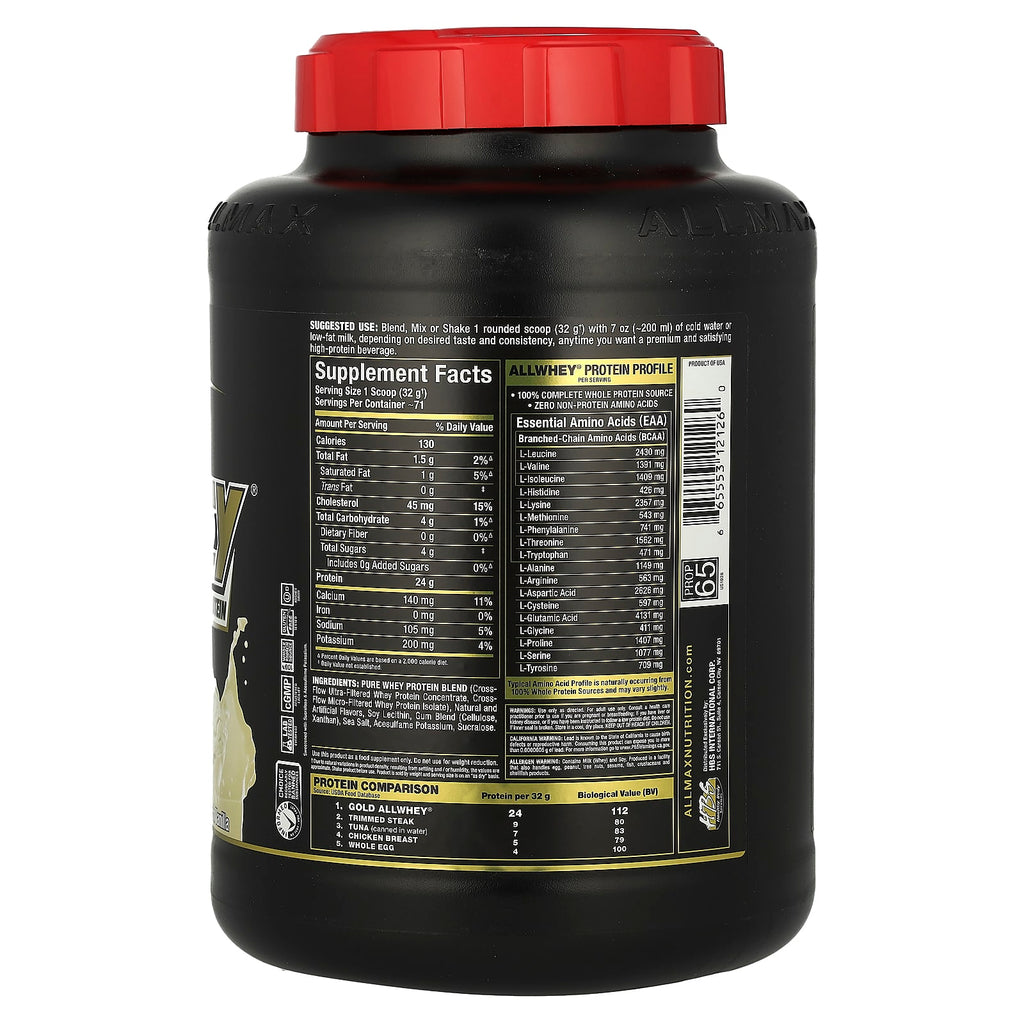 Allmax AllWhey Gold 5lb Vanilla