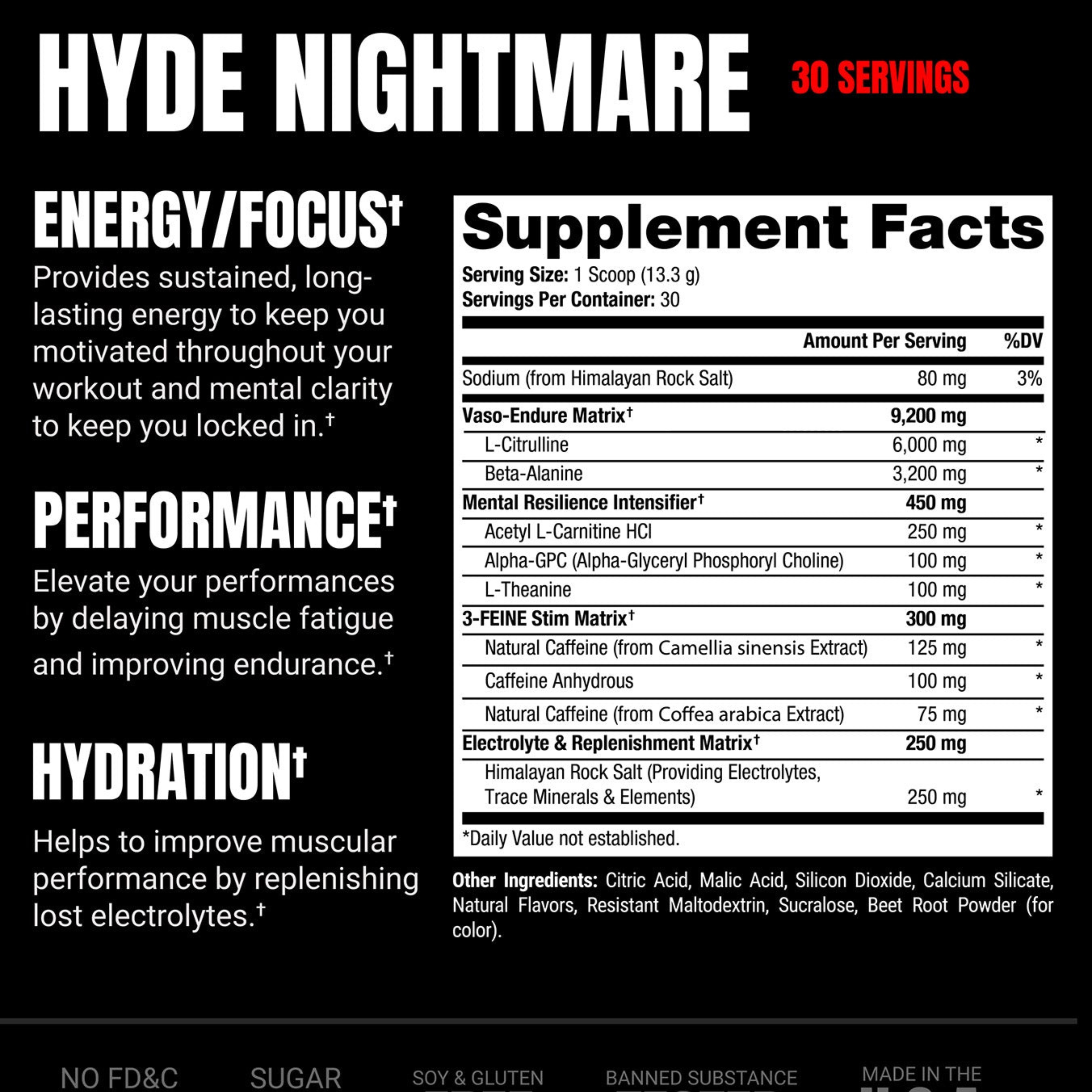 ProSupps Hyde Nightmare - Lightning Lemon