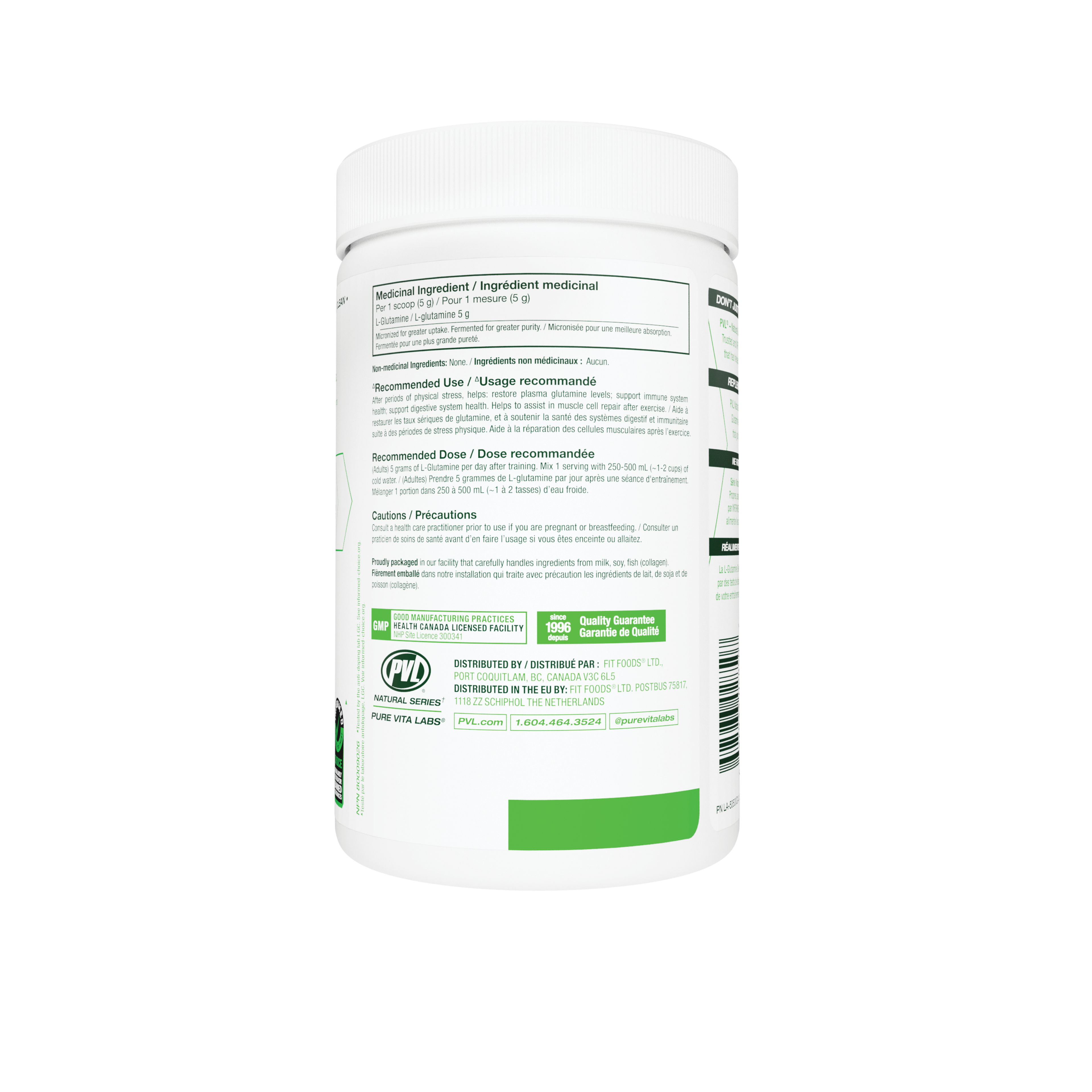 PVL 100% Pure Glutamine Unflavoured 400 g