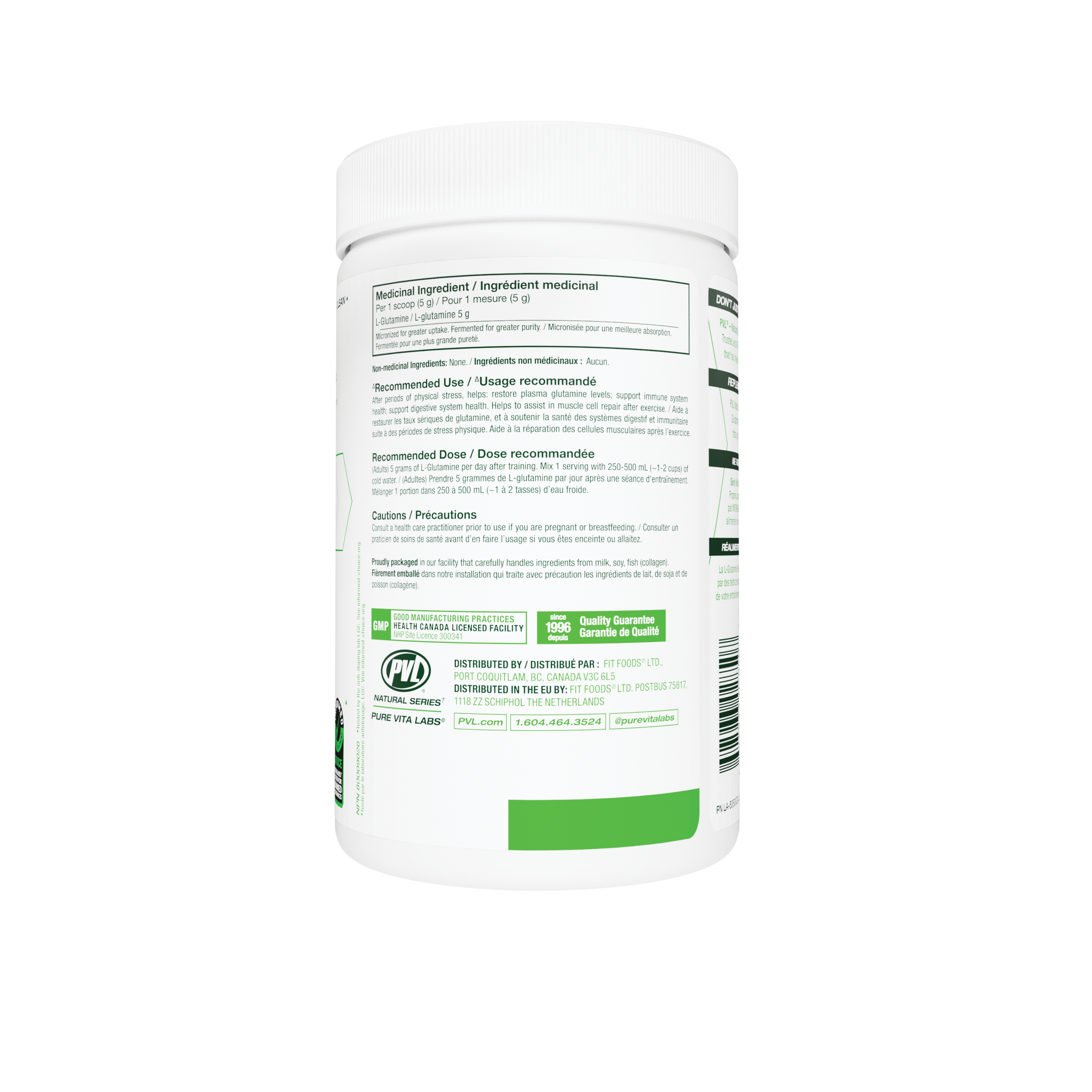 PVL 100% Pure Glutamine Unflavoured 400 g-3