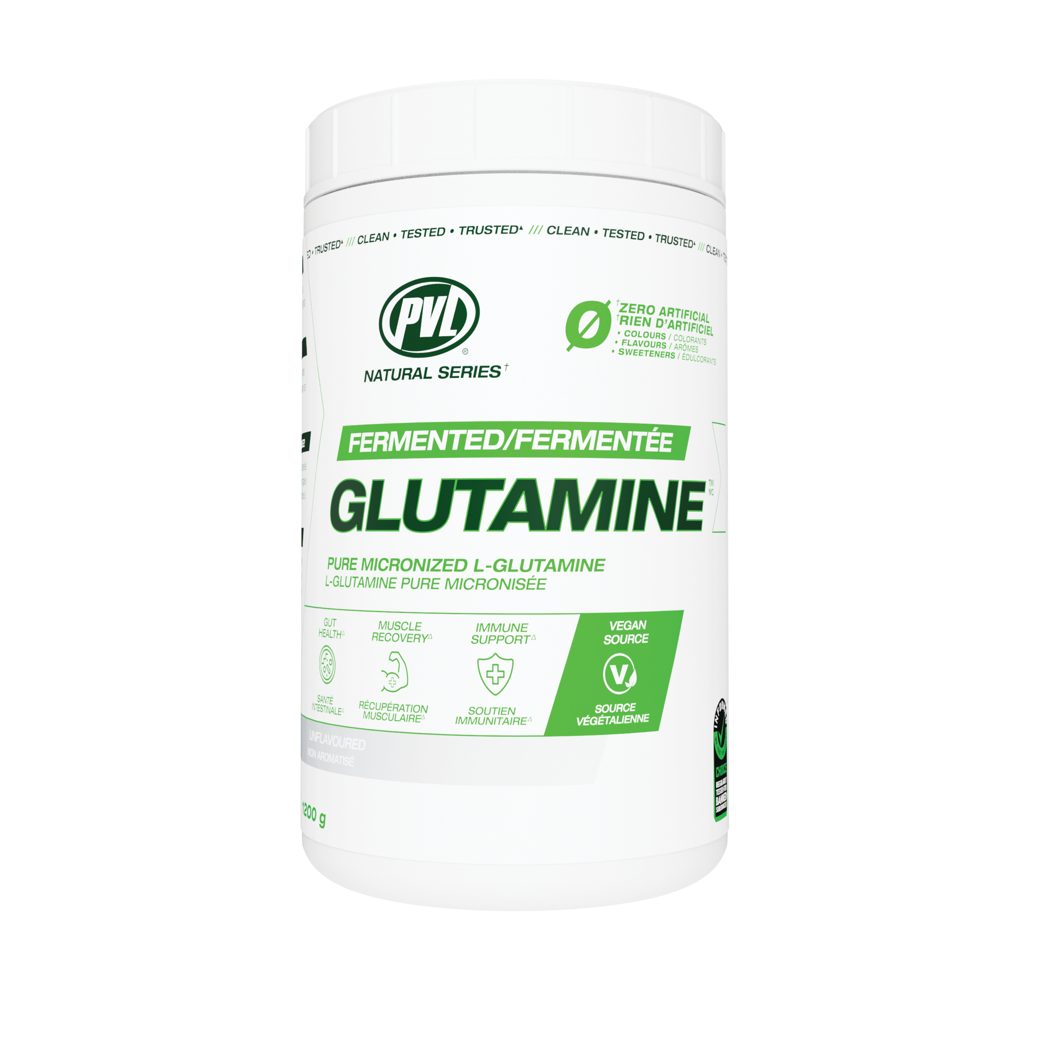PVL 100% Pure Glutamine Unflavoured 1200 g