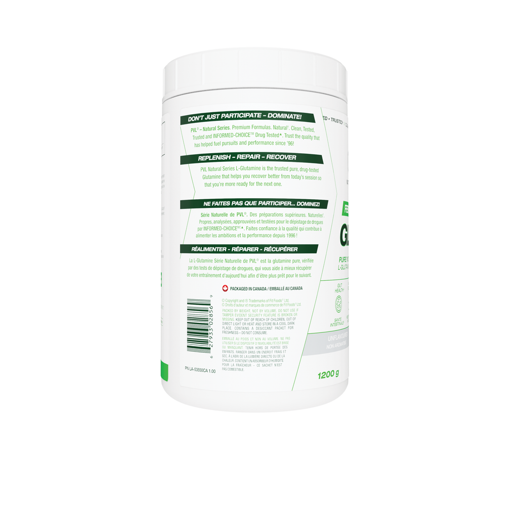 PVL 100% Pure Glutamine Unflavoured 1200 g