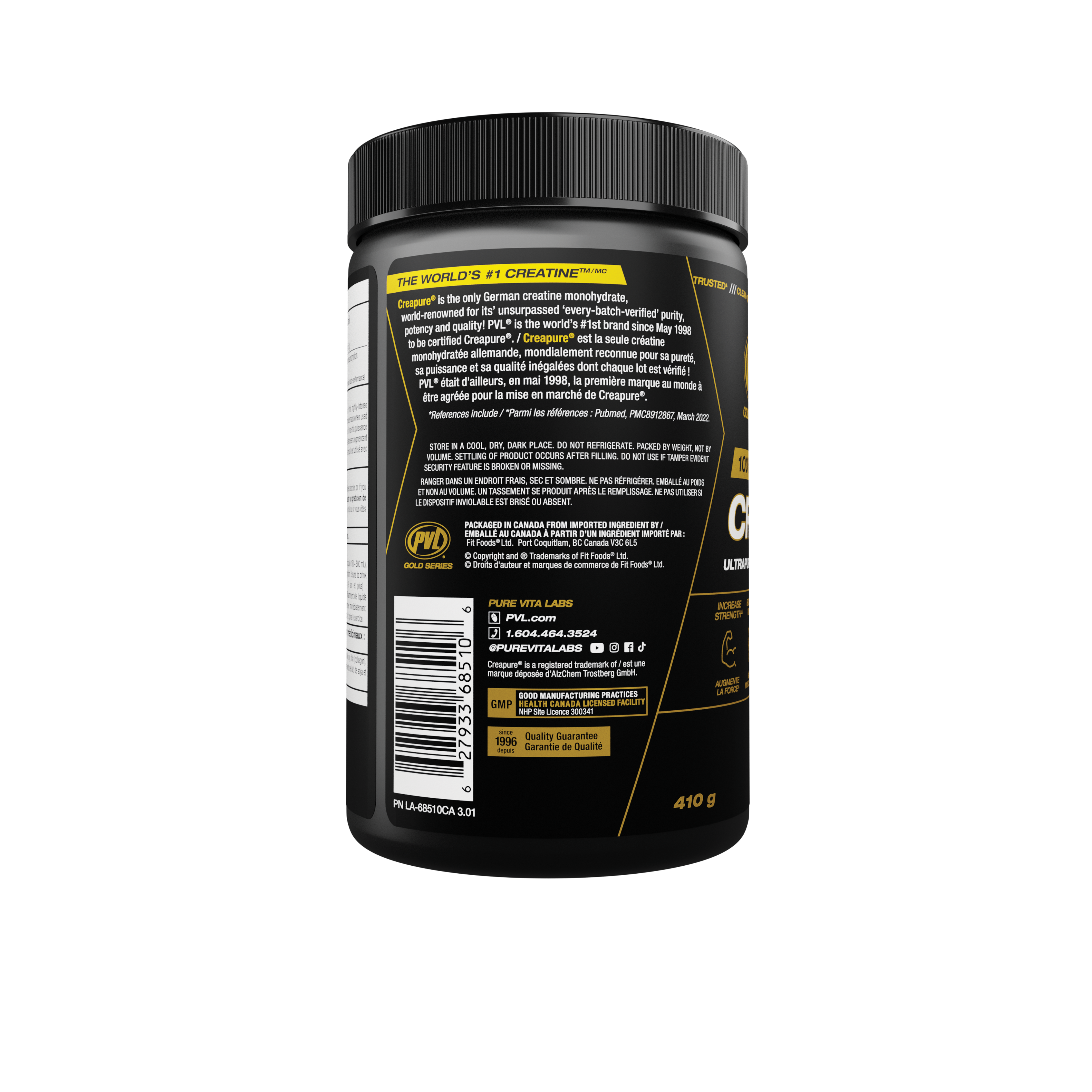 PVL: Gold Series Creapure Creatine Unflavoured 410