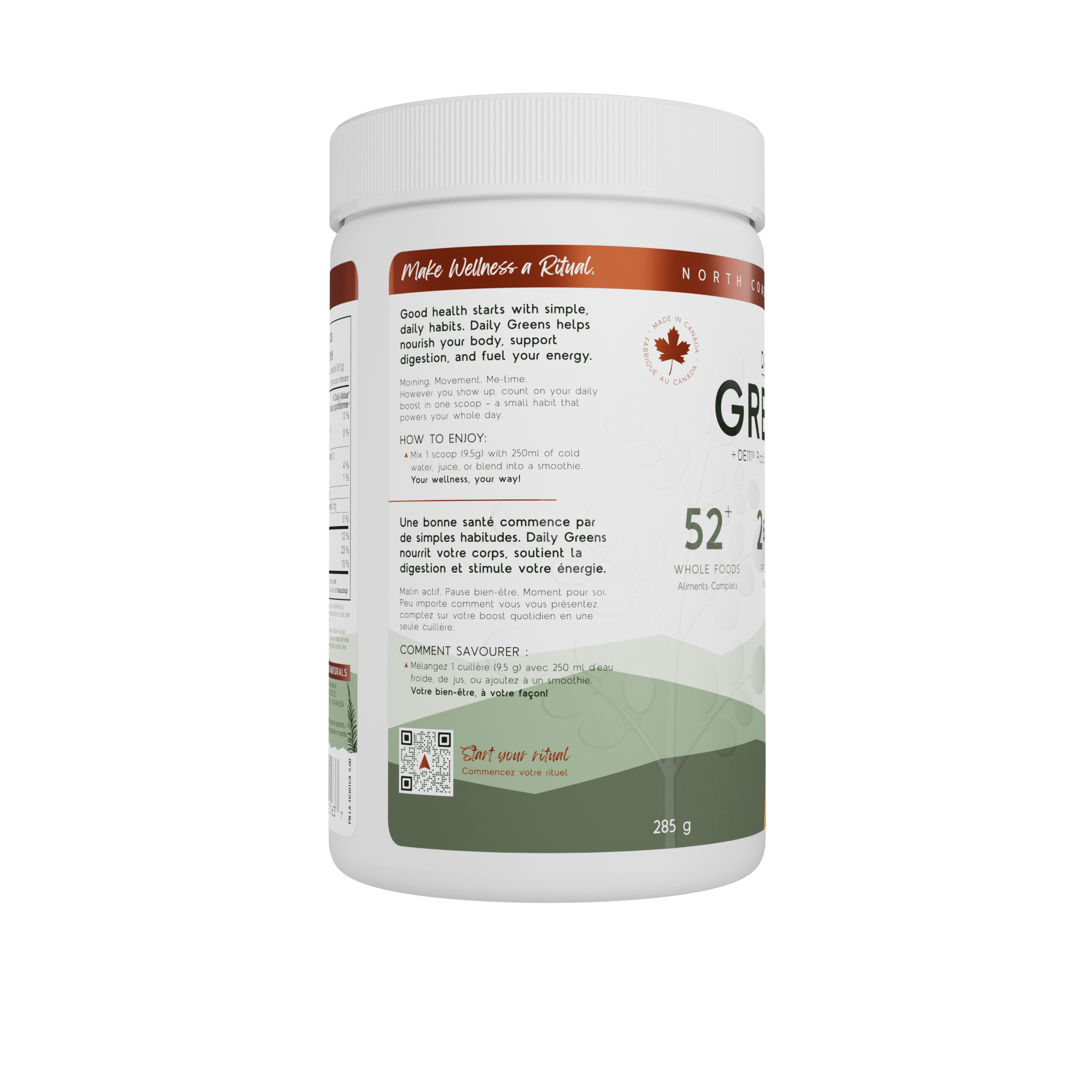 North Coast Naturals DAILY GREENS Iced Tea 285