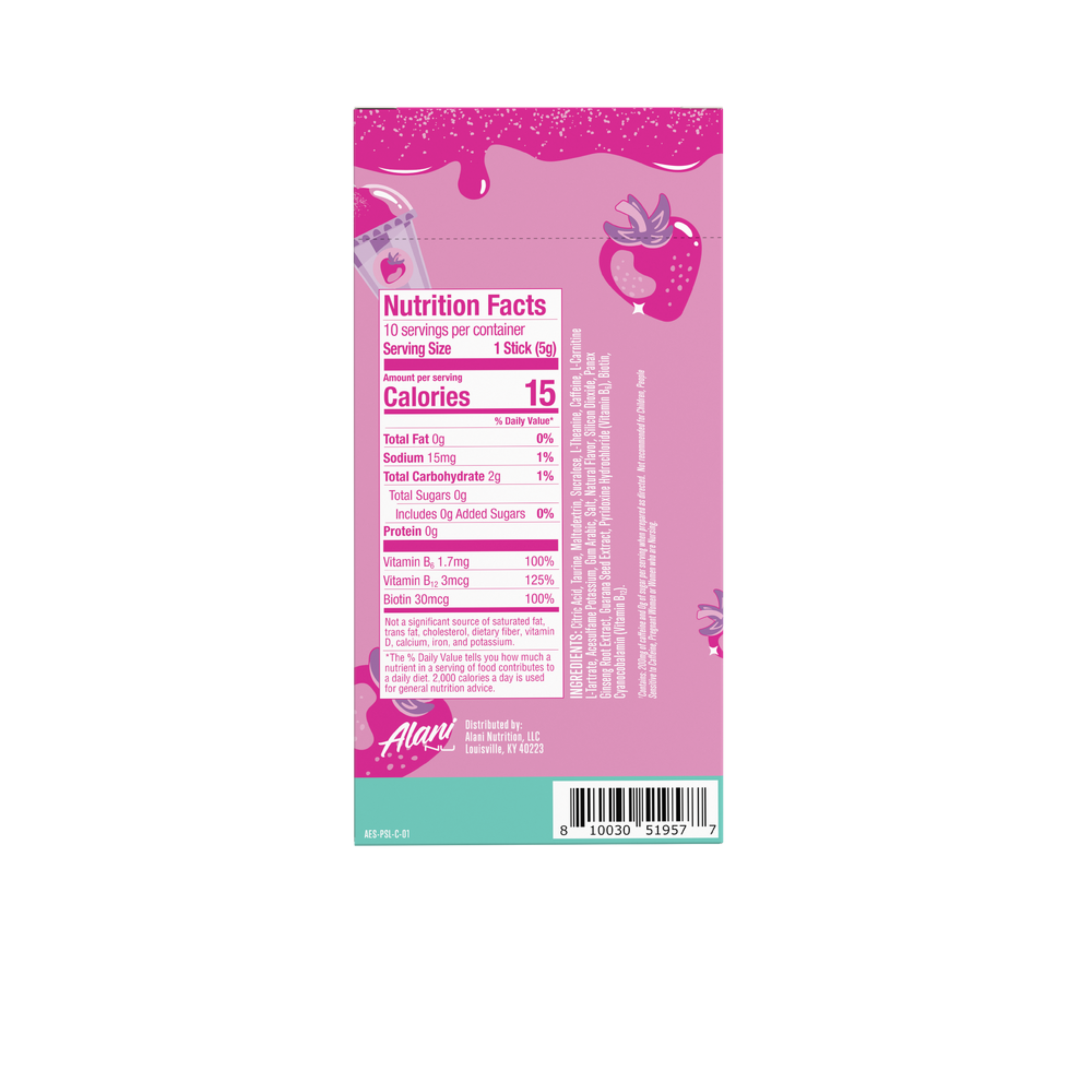 Alani Nu Energy Sticks - Pink Slush