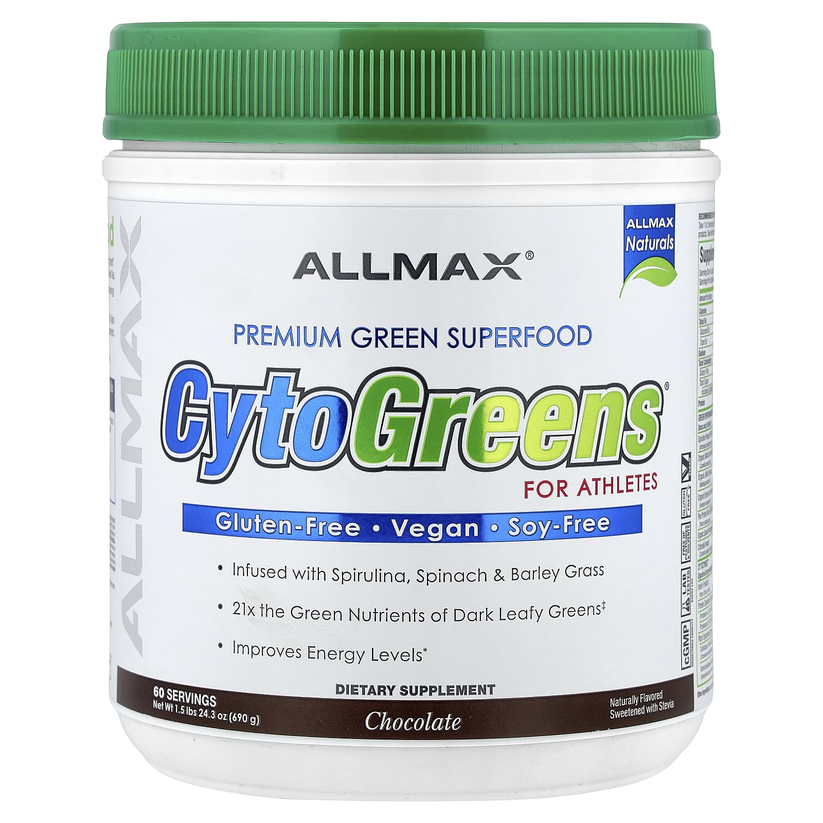 CYTOGREENS 60 SERV CHOC