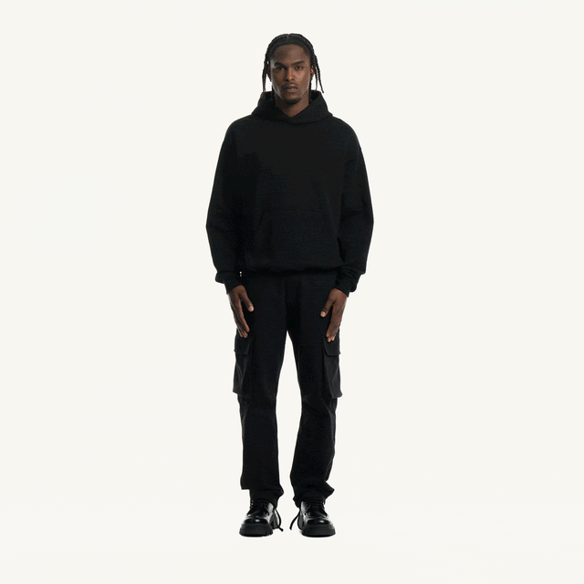 Black Oversized Hoodie