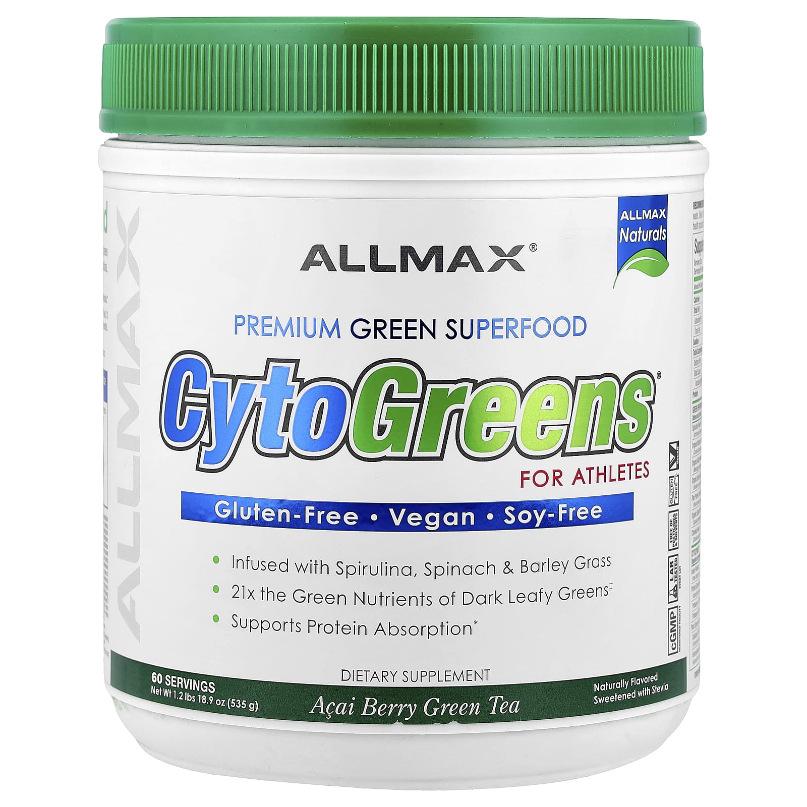 Allmax CytoGreens 535g Acai Berry Green Tea