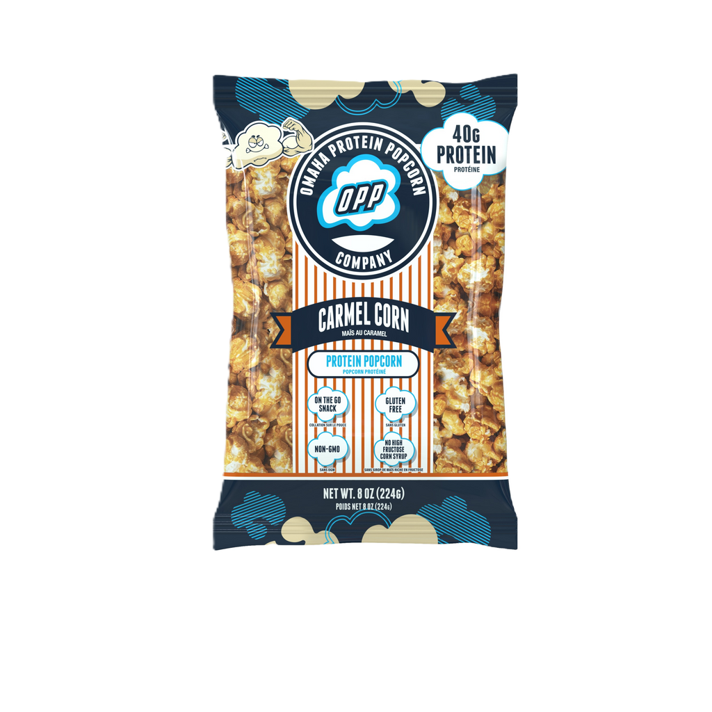 Omaha Protein Popcorn LARGE (224g) Carmel Corn