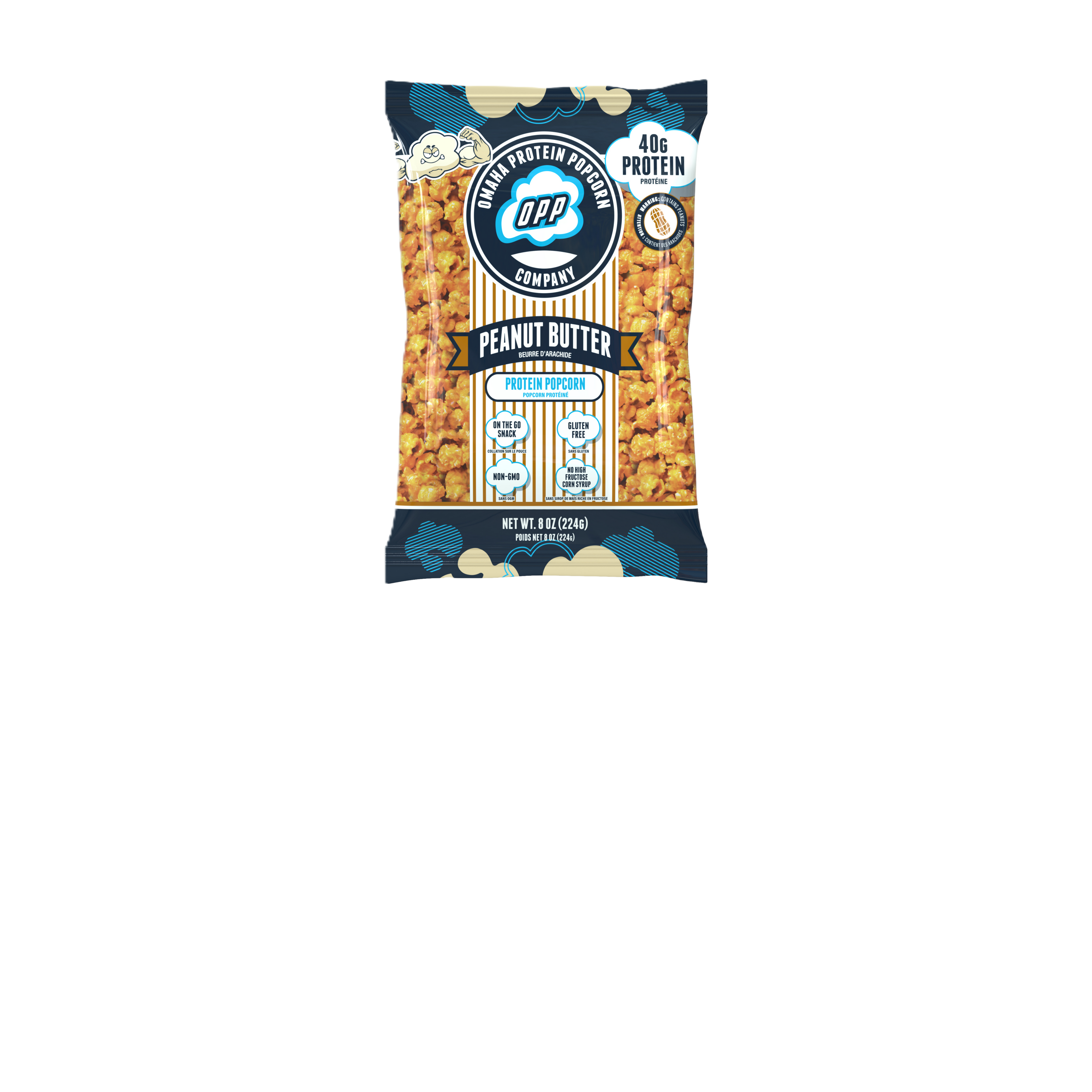Omaha Protein Popcorn LARGE (224g) Carmel Corn