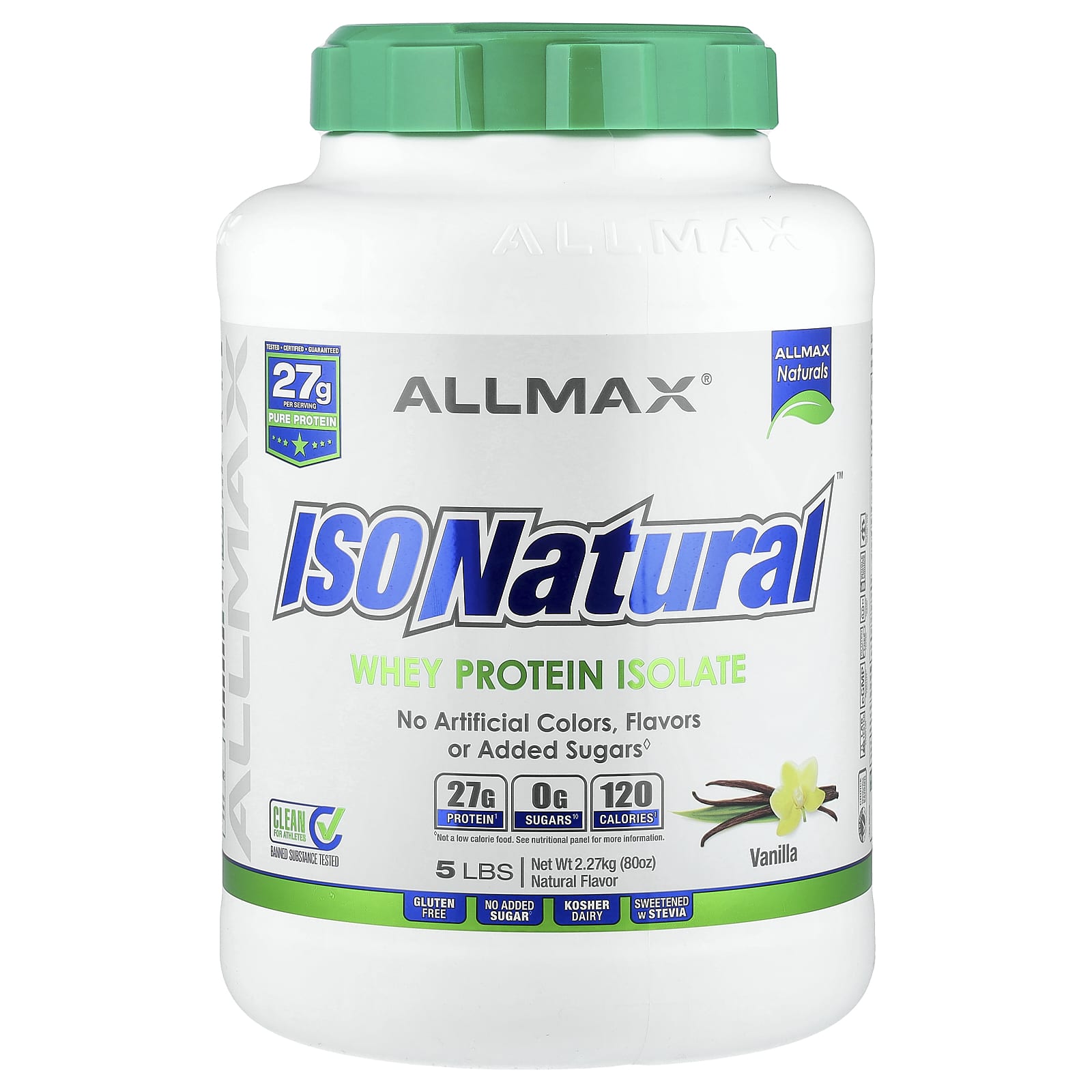 Allmax IsoNatural 5lb Vanilla