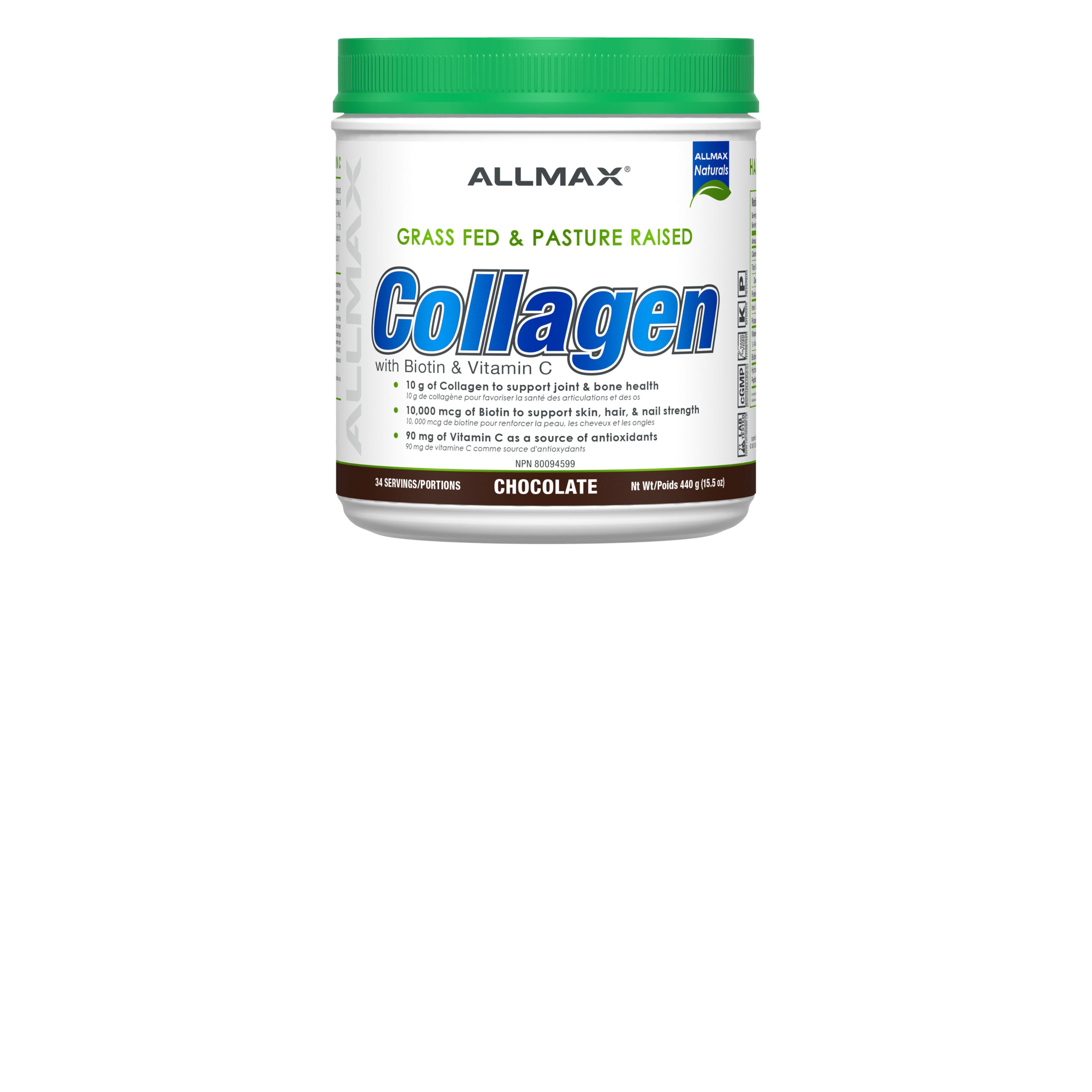 Allmax Collagen + Biotin 440g