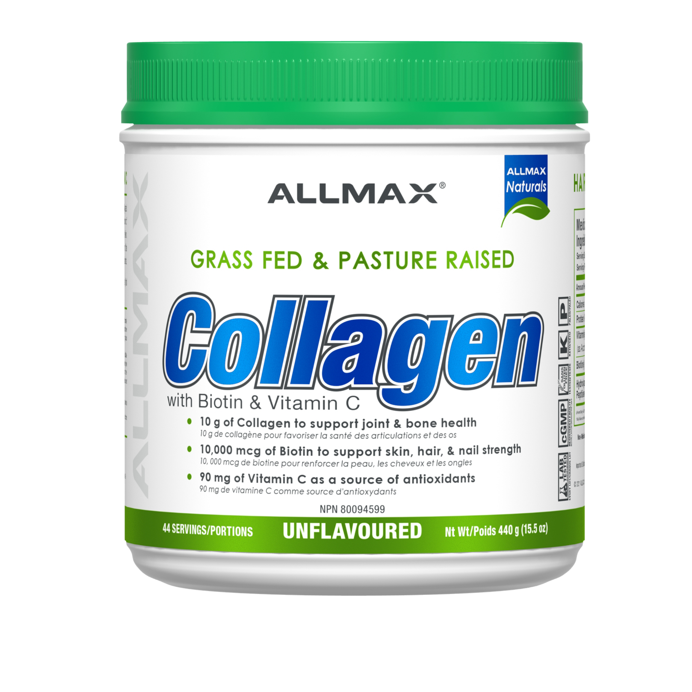 Allmax Collagen + Biotin 440g