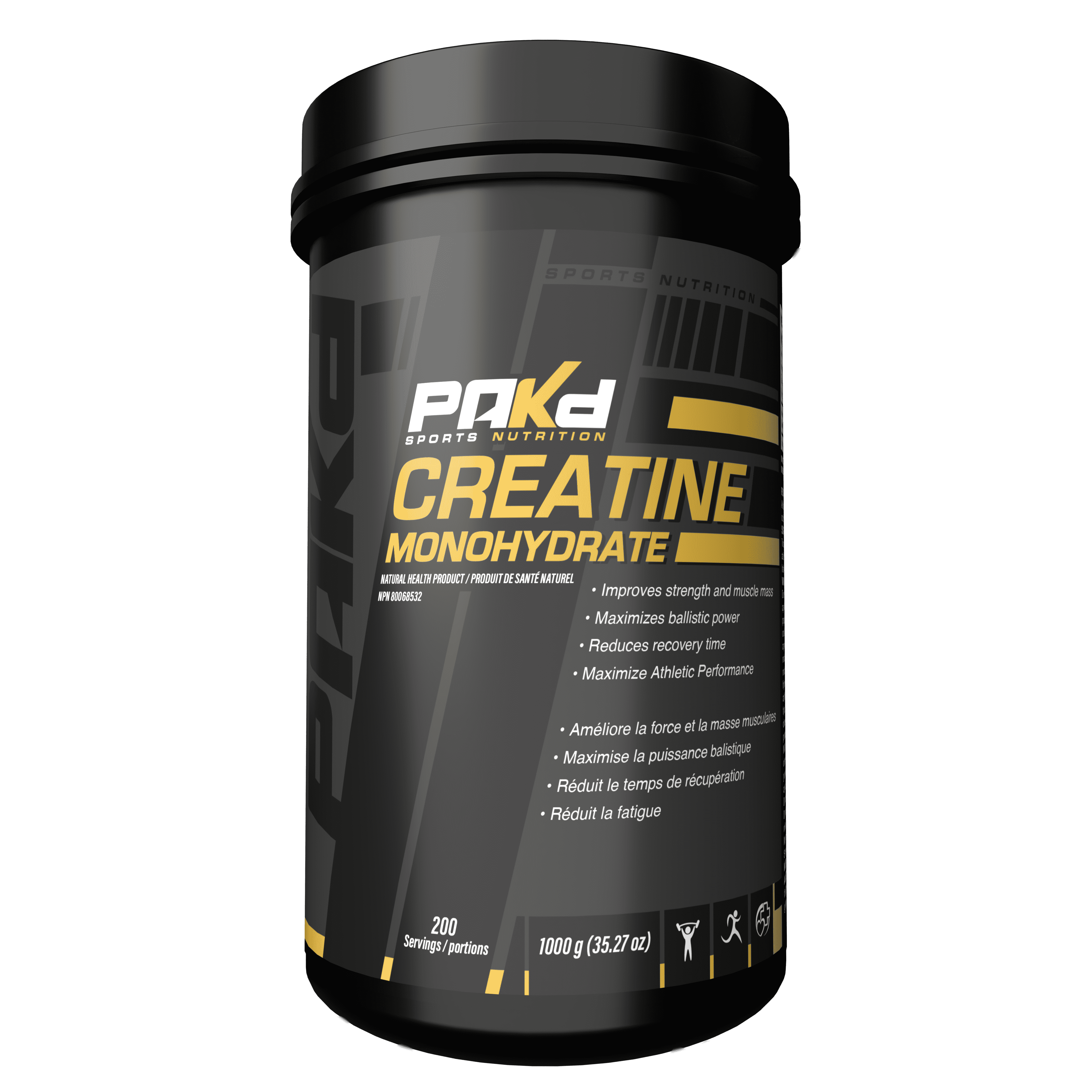 PAKD Creatine Monohydrate 1000g