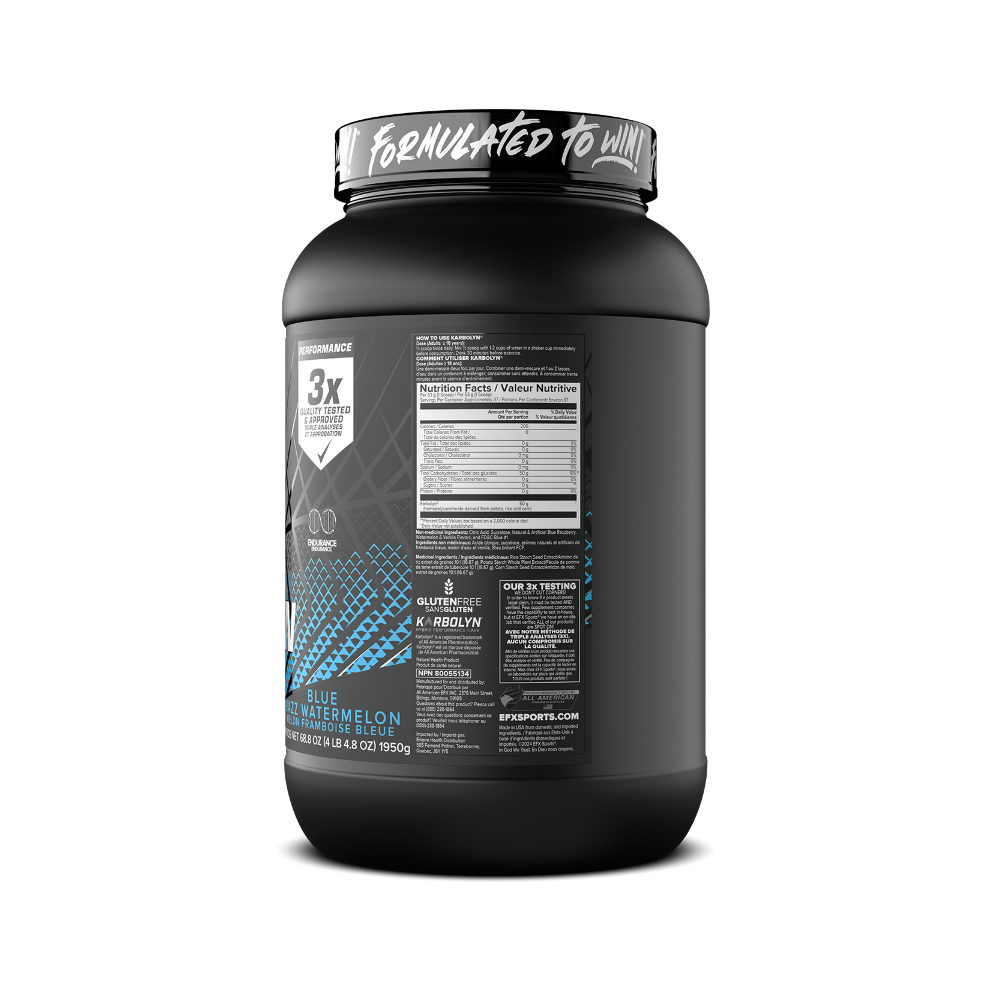 Karbolyn® Advanced Carbohydrate Powder – Blue Razz-Watermelon