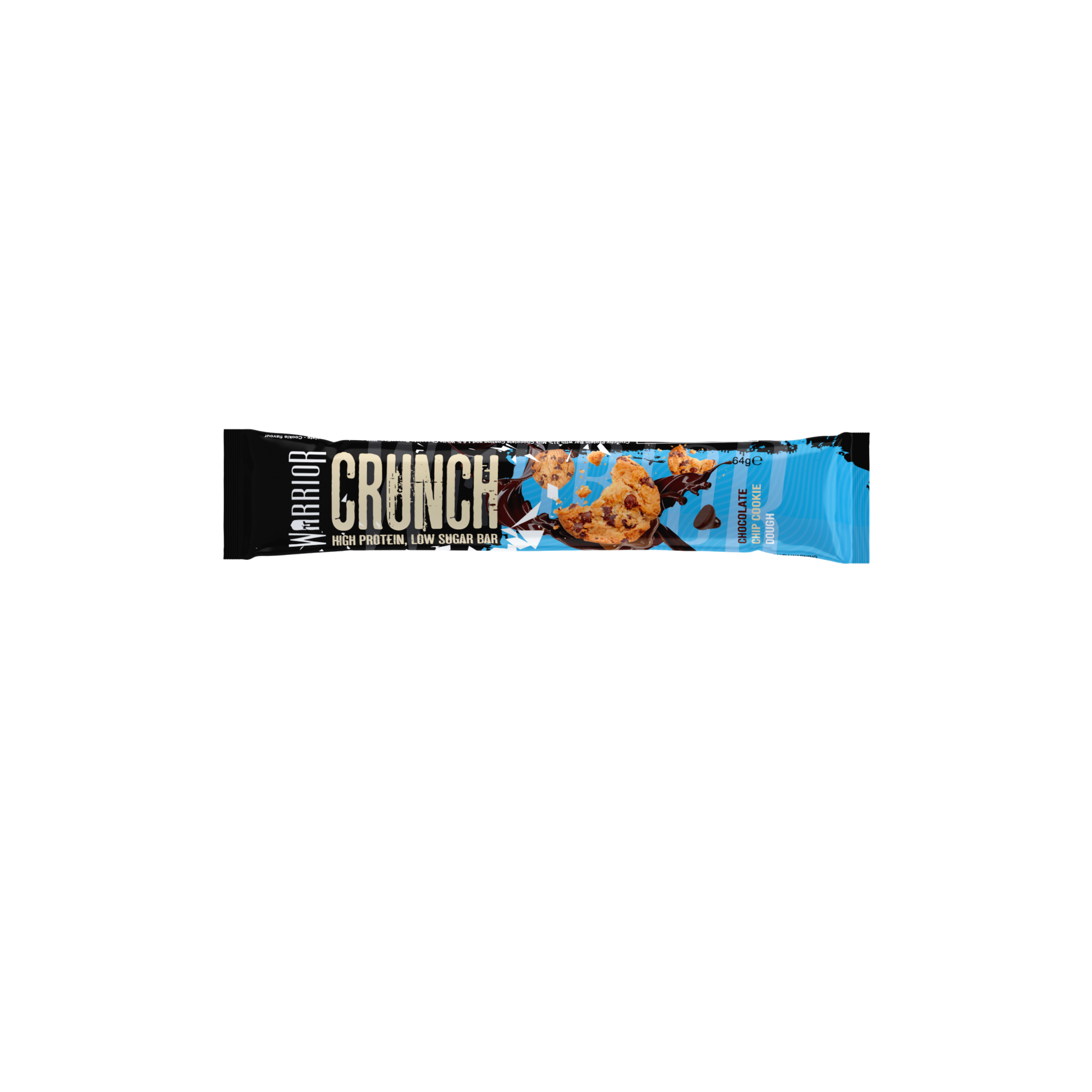 Warrior CRUNCH Protein Bar 64g – Chocolate Chip Cookie Dough (12/box)