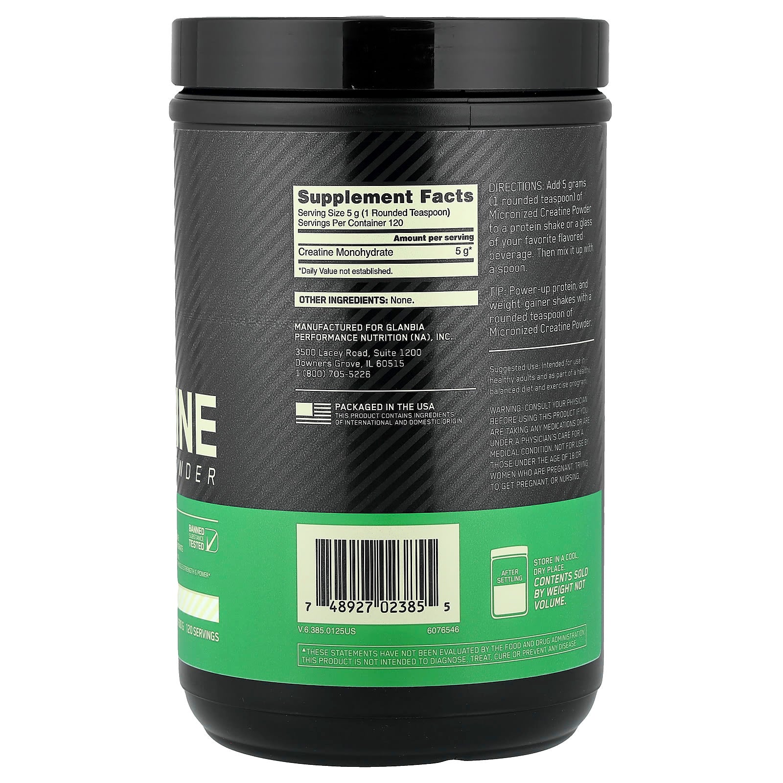 ON Micronized Creatine Powder 600g