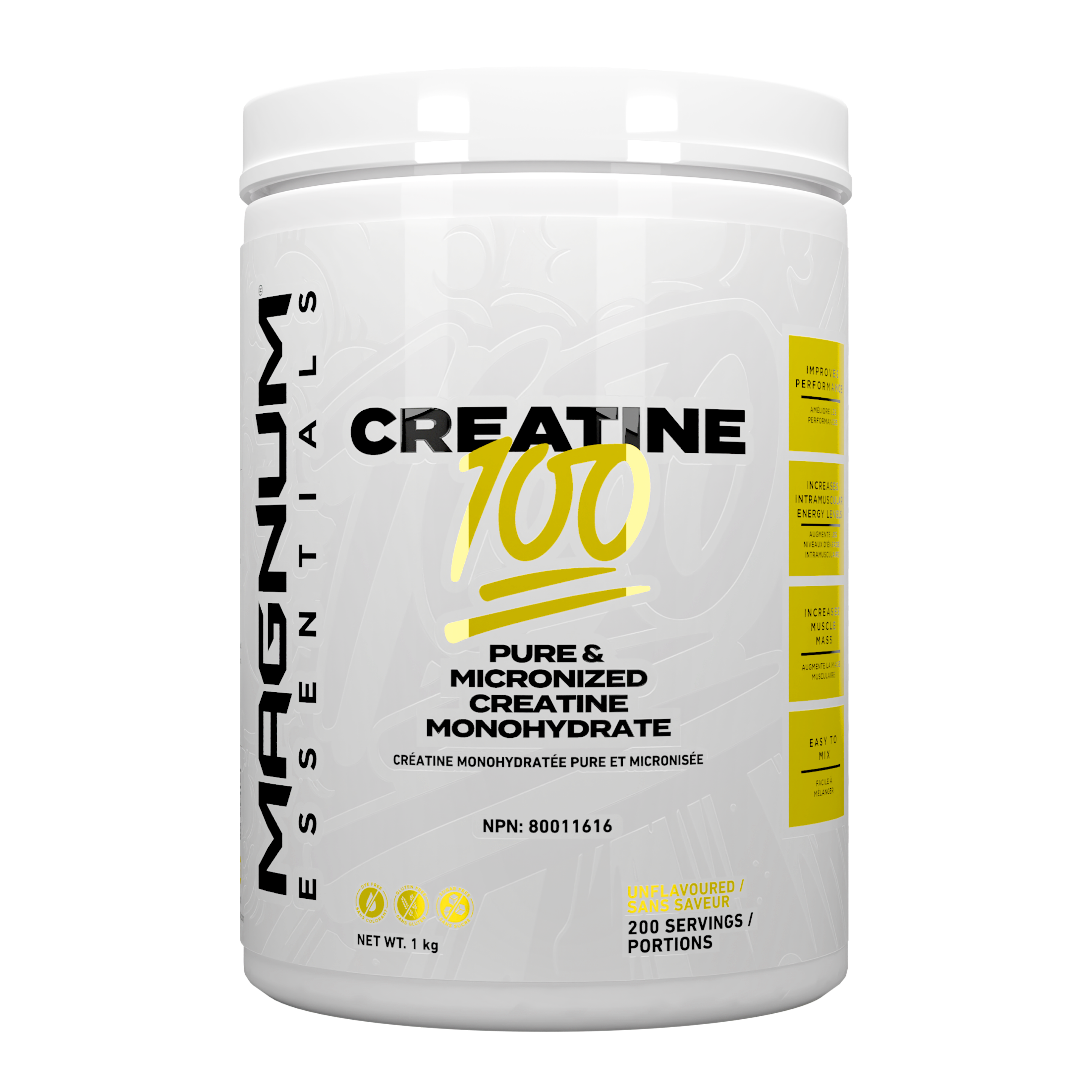Magnum Creatine – 1000 g (100–200 Servings)