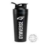Gymverse Stainless Steel Protein Shaker Bottle – Leakproof Metal Blender Cup 900ml