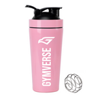 Gymverse Stainless Steel Protein Shaker Bottle – Leakproof Metal Blender Cup 900ml