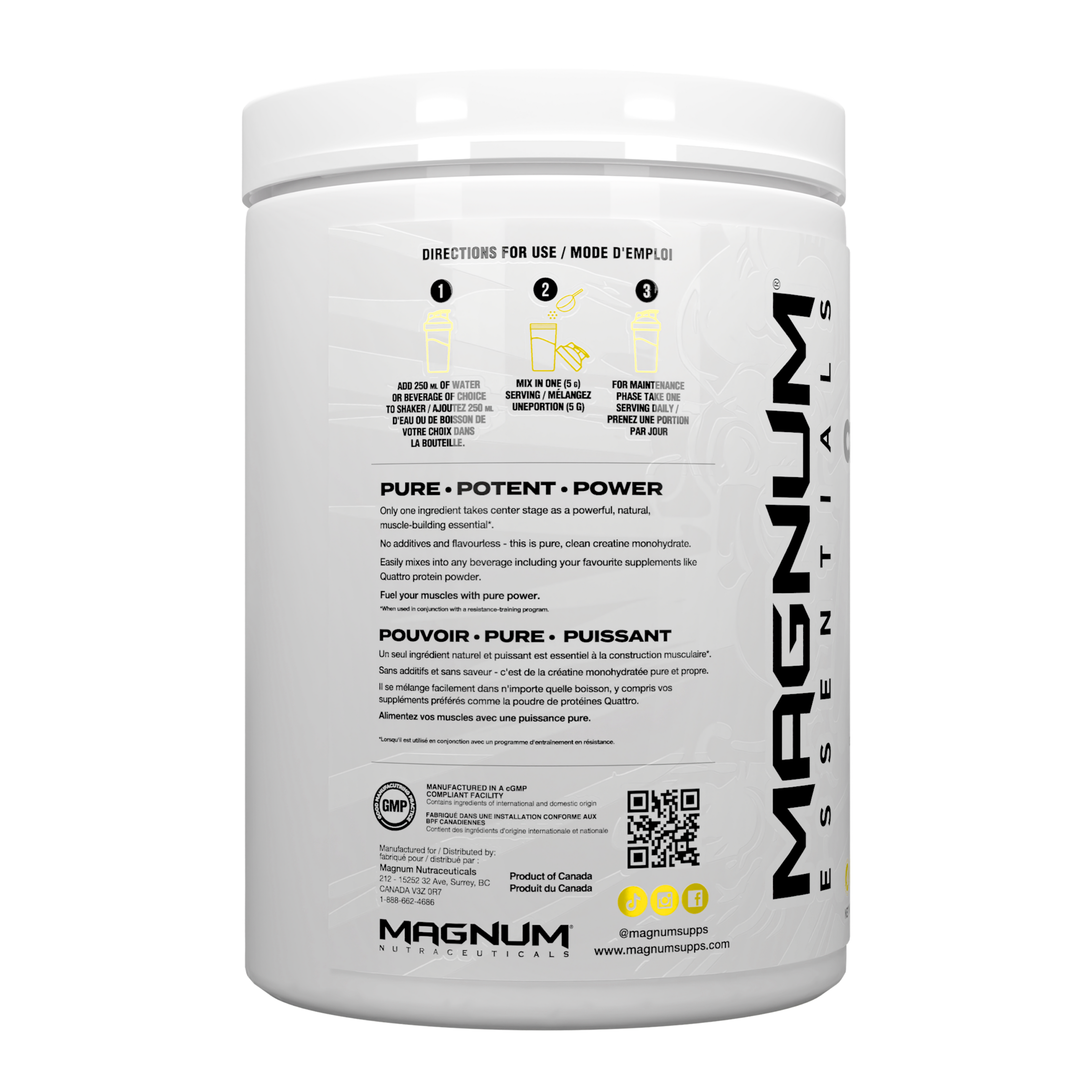 Magnum Creatine – 1000 g (100–200 Servings)