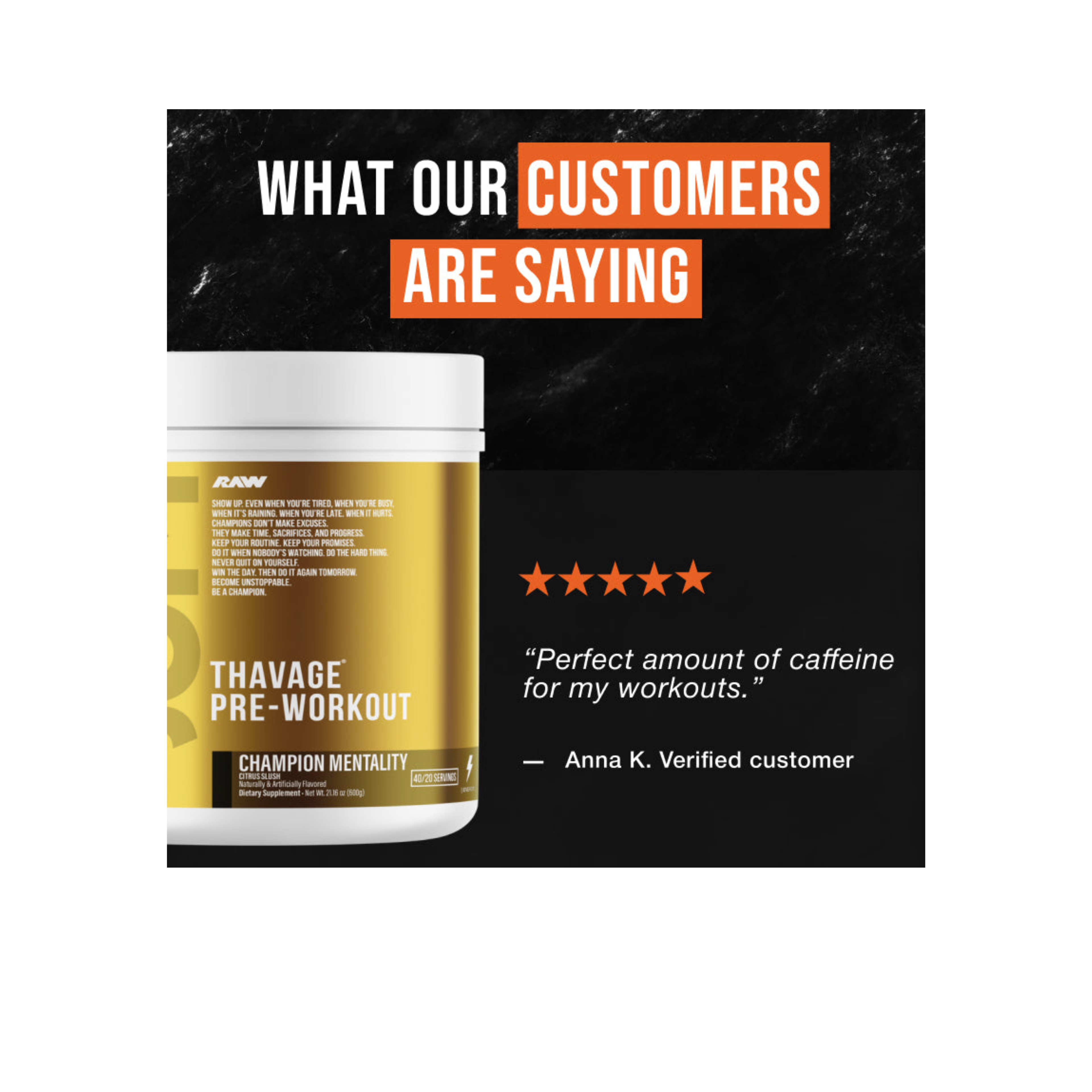 CBUM Thavage Pre-Workout