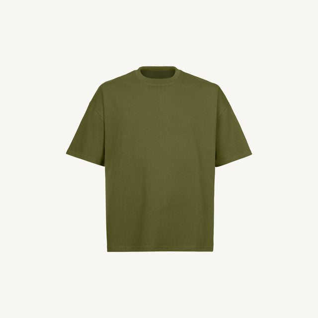 Khaki Oversized Boxy Tee