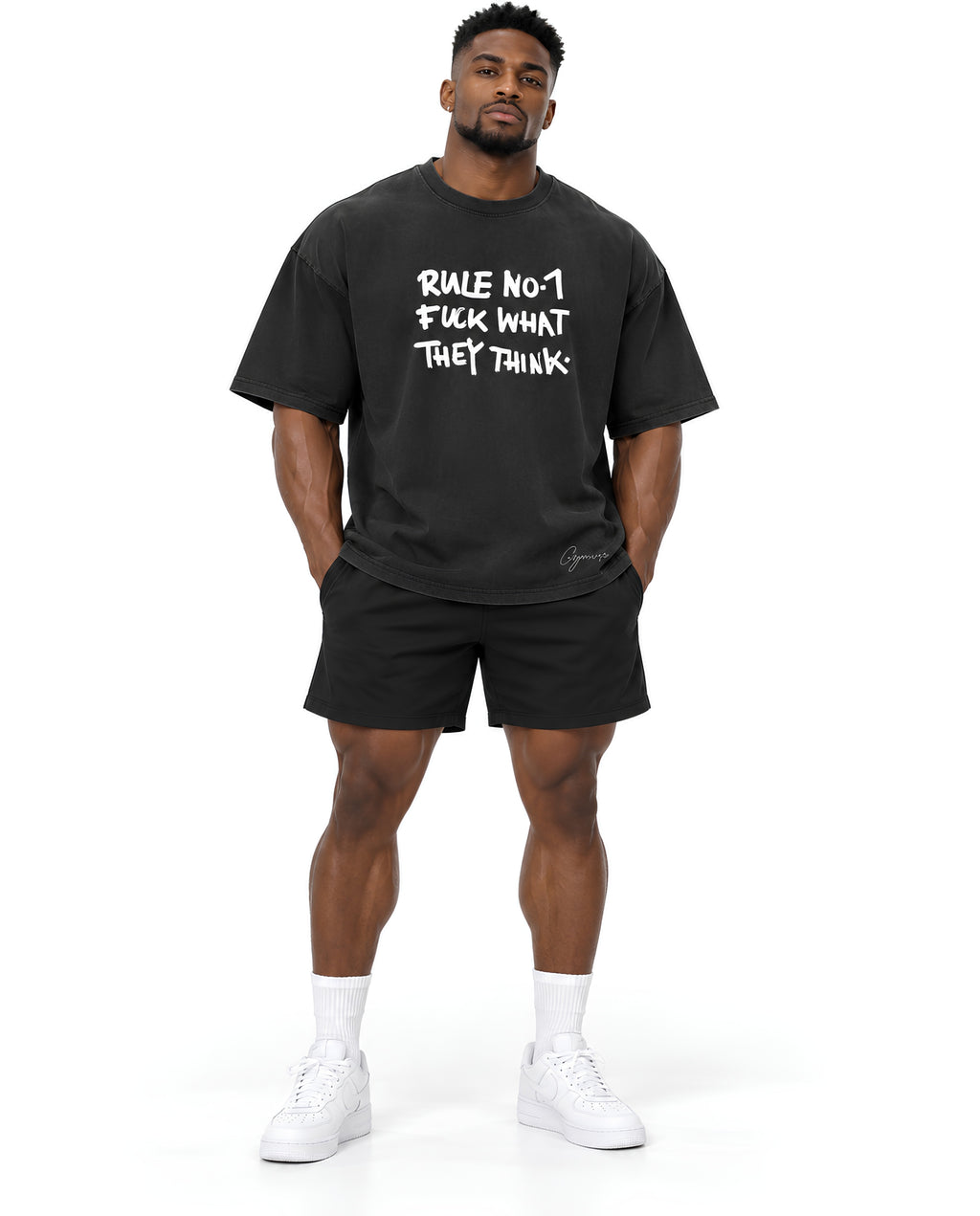 BlackRuleNo1TeeMaleFrontFullBody
