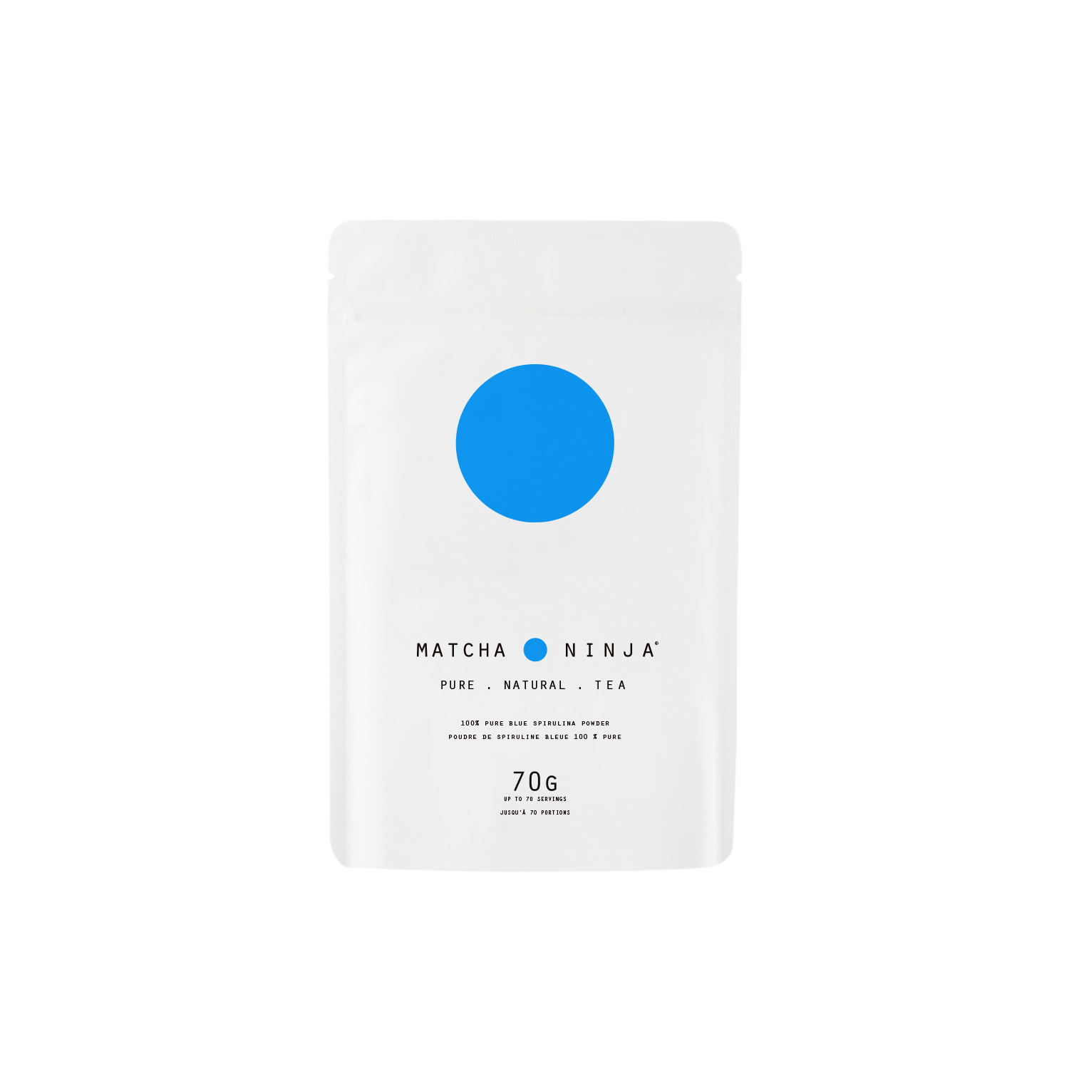 Matcha Ninja Powder  Flavour: Blue Spirulina Container Size: 70 g