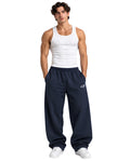 BlueSweatpantsMaleLeanFrontFullBody