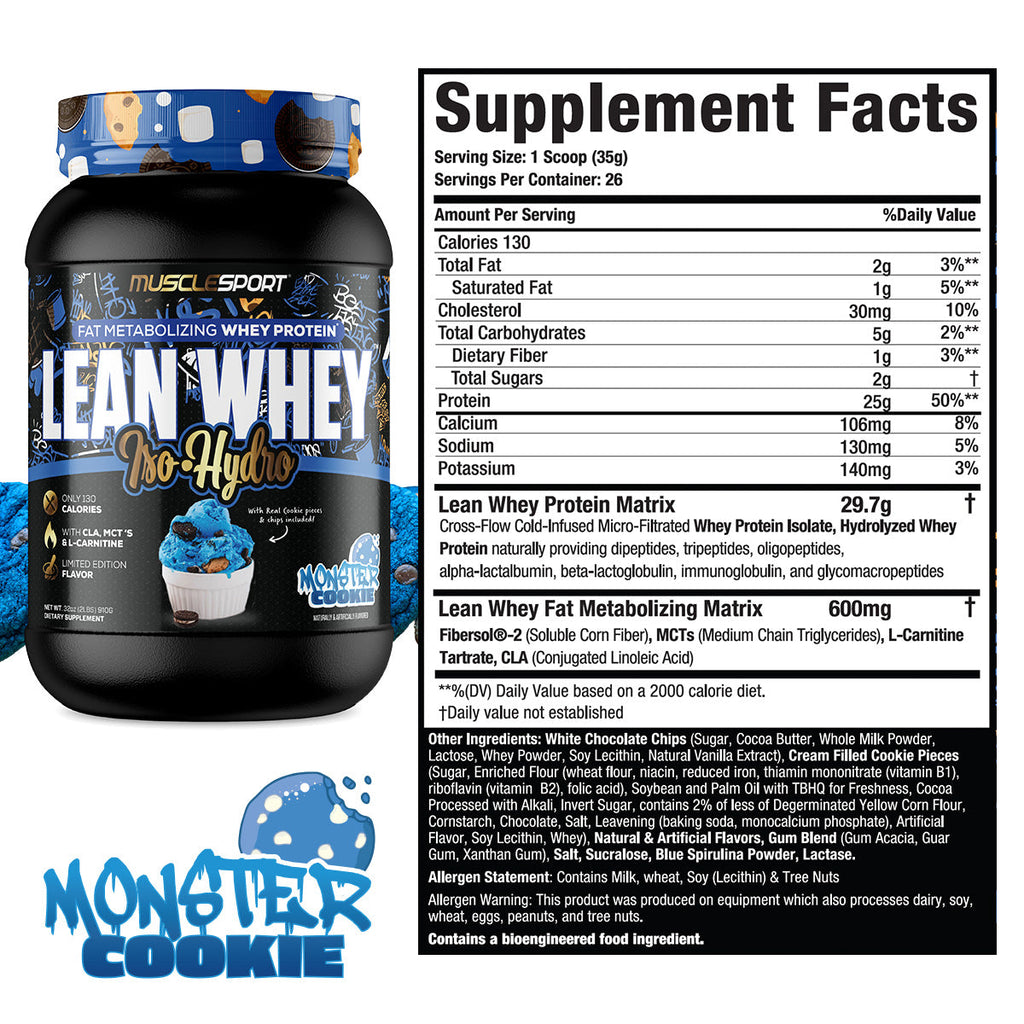 Lean Whey 2lbs Monster Cookie