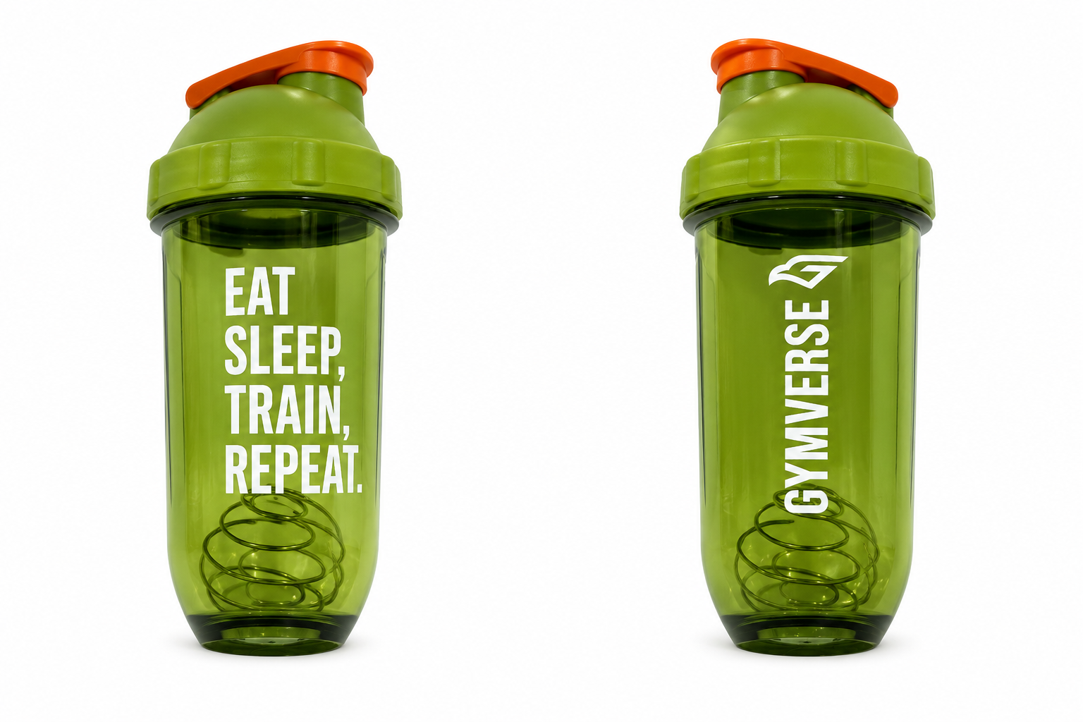 Gymverse Plastic Protein Shaker Bottle - Green