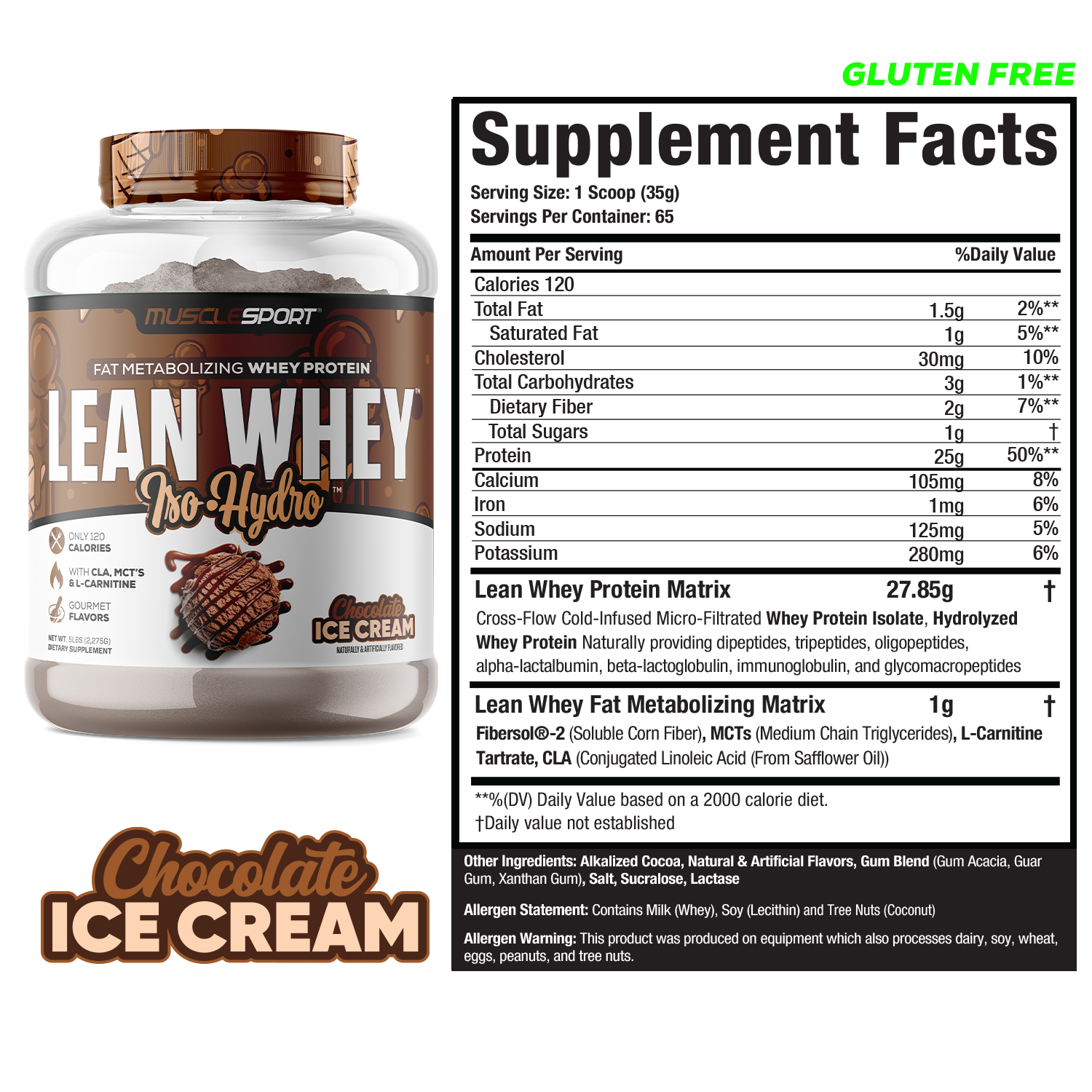 Lean Whey Iso-Hydro Protein – 5 lbs-3