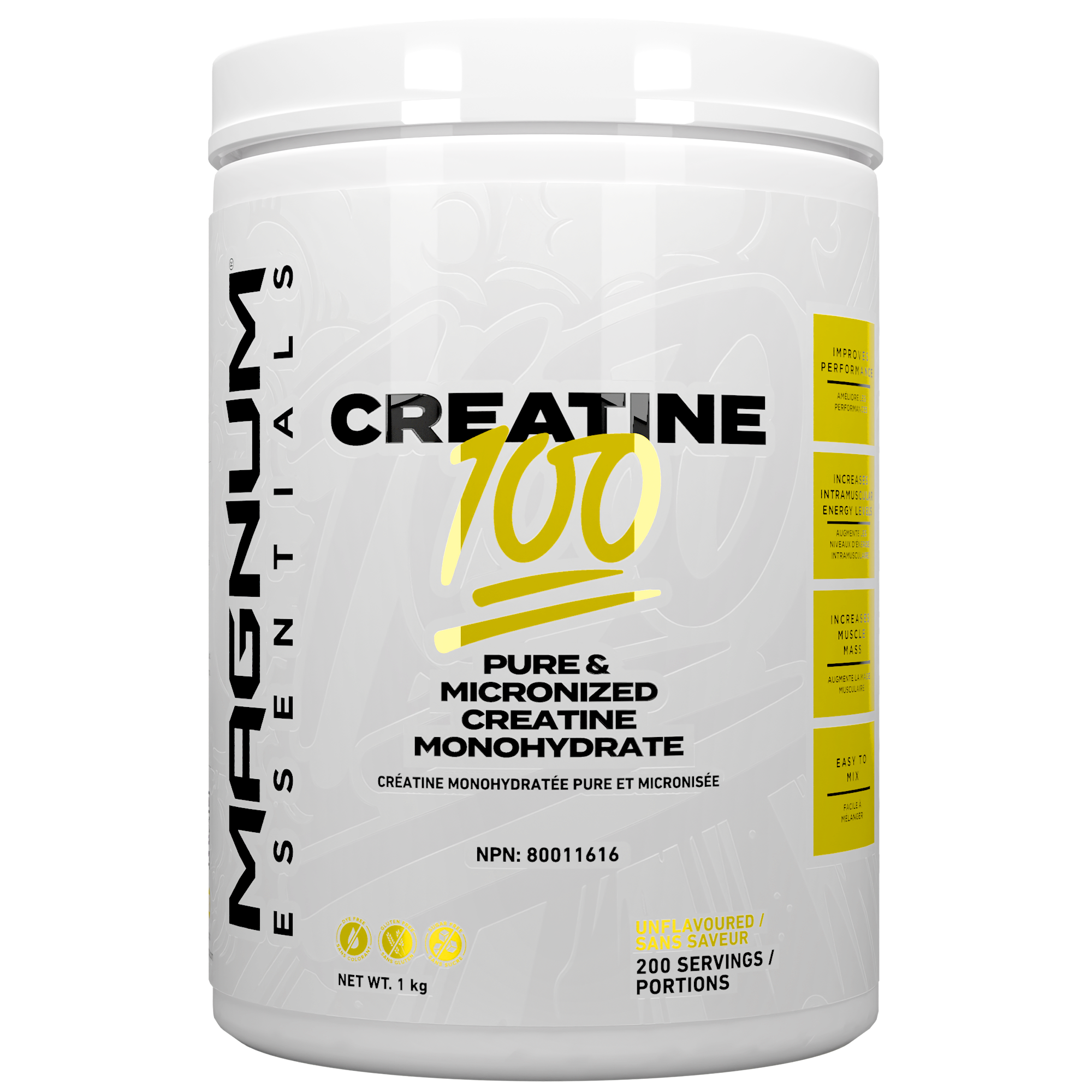 Magnum Creatine – 1000 g (100–200 Servings)