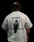 Vintage White Oversized Boxy Tee Mentality