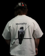 Vintage White Oversized Boxy Tee Mentality