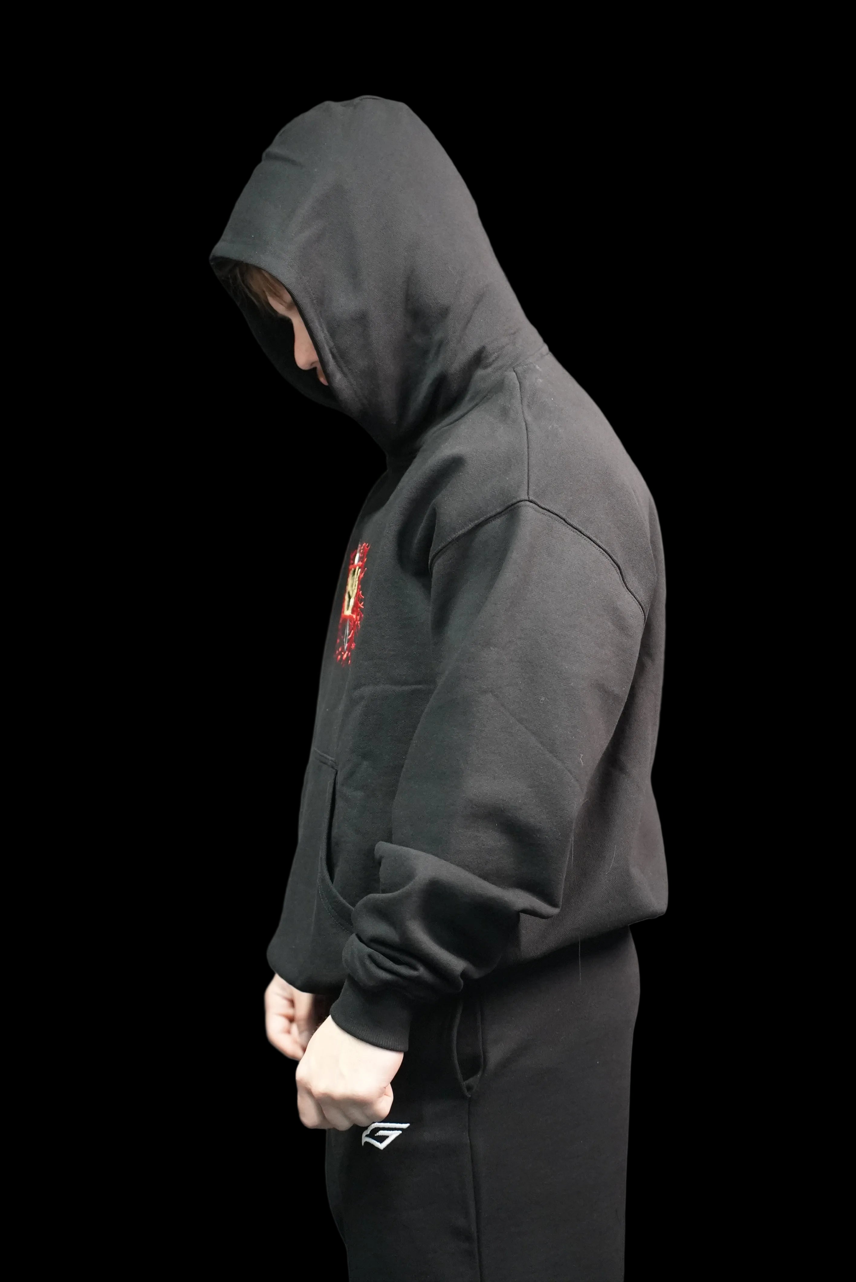 Vintage Black Ultra Heavy Oversized Hoodie