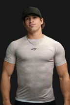 Tan Compression tee