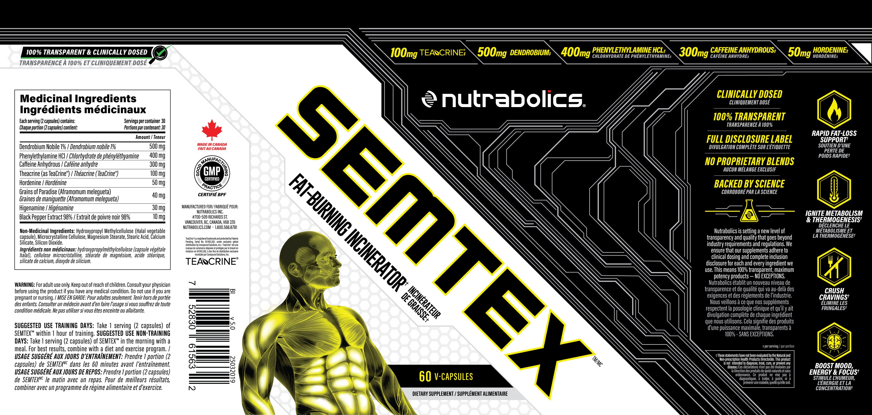 Semtex Fat Burner – 60 Capsules-2