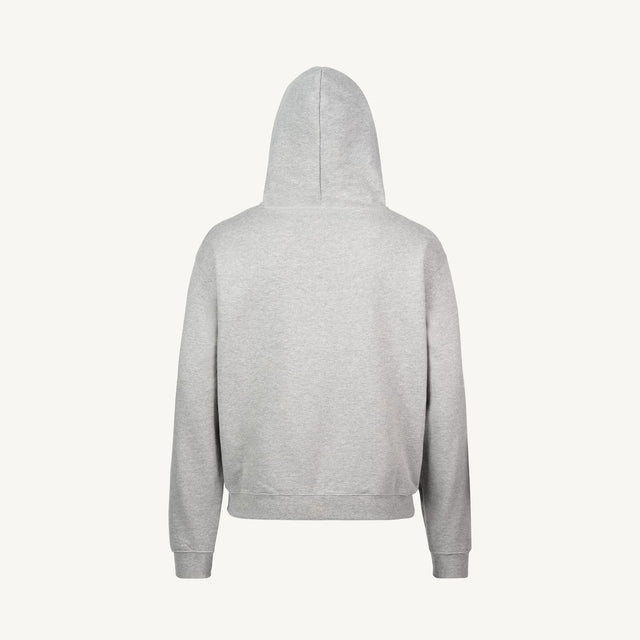 Light Grey Marl Oversized Hoodie-2
