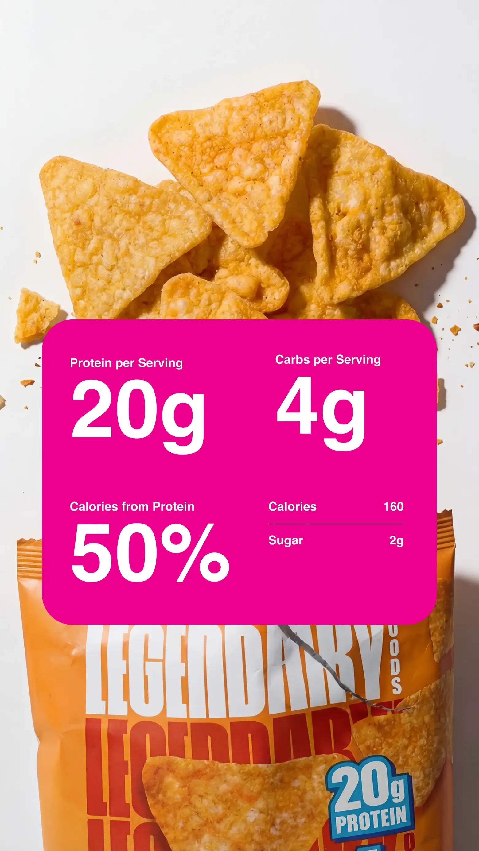 Legendary Foods Protein Chips - Nacho Cheese