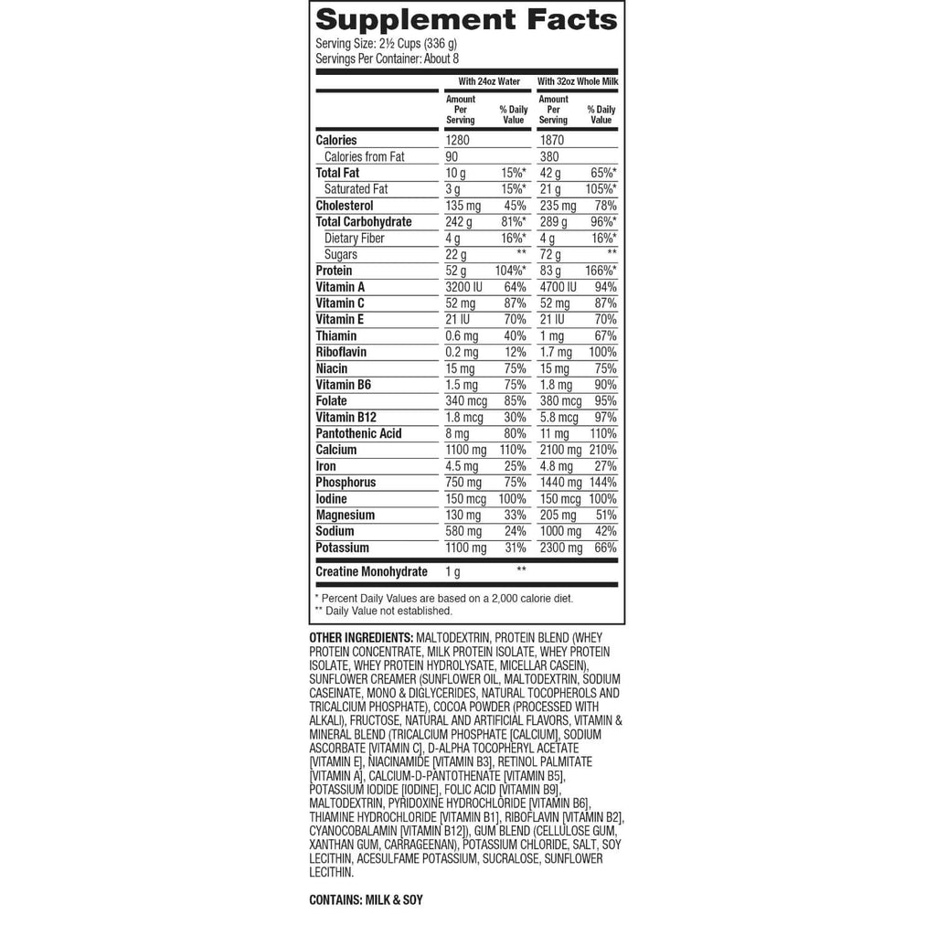 Dymatize Mass Gainer  Flavour: Vanilla Container Size: 12 lbs
