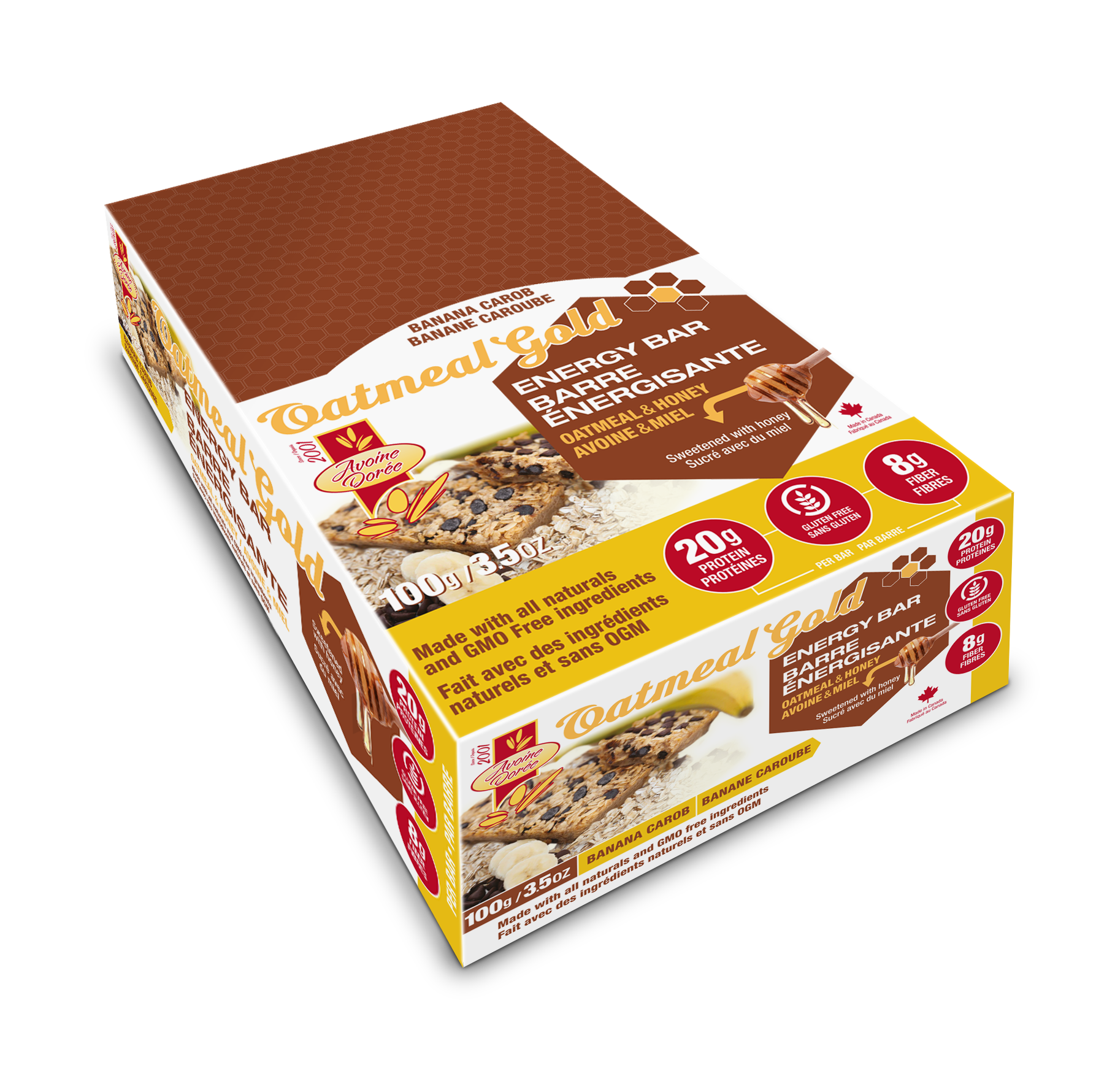 Oatmeal Gold Energy Bar 100g (12 Bars per Box)