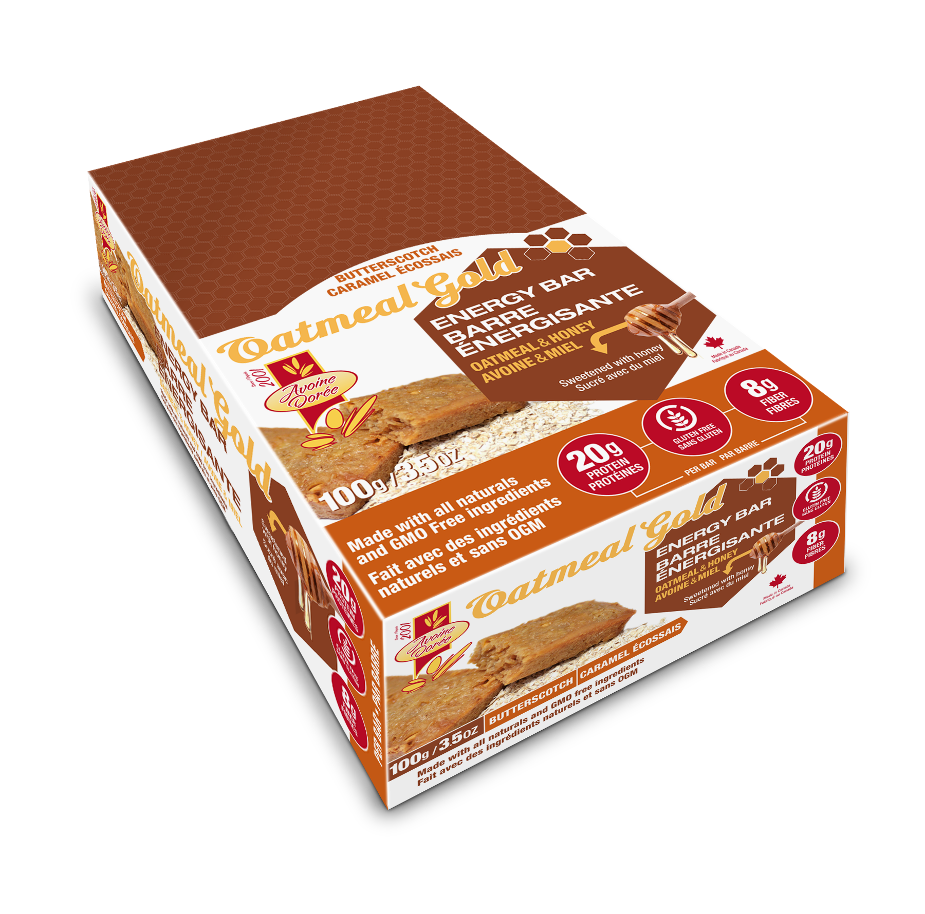 Oatmeal Gold Energy Bar 100g (12 Bars per Box)