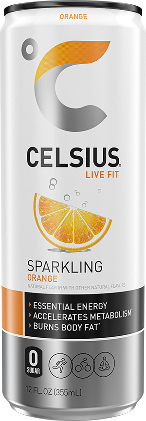 Celsius Sparkling Energy Drink Orange