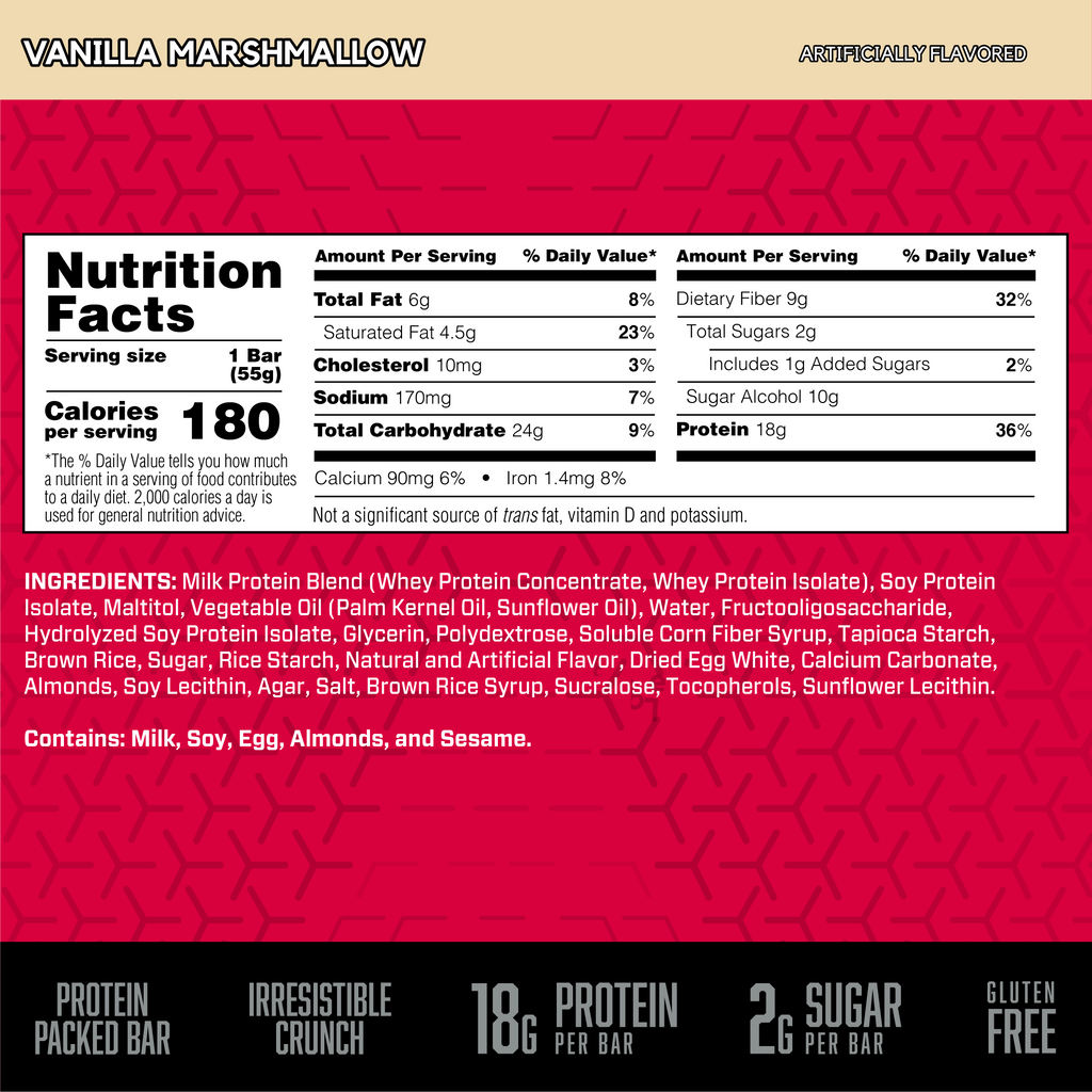 BSN Protein Crisp Bar Vanilla Marshmallow