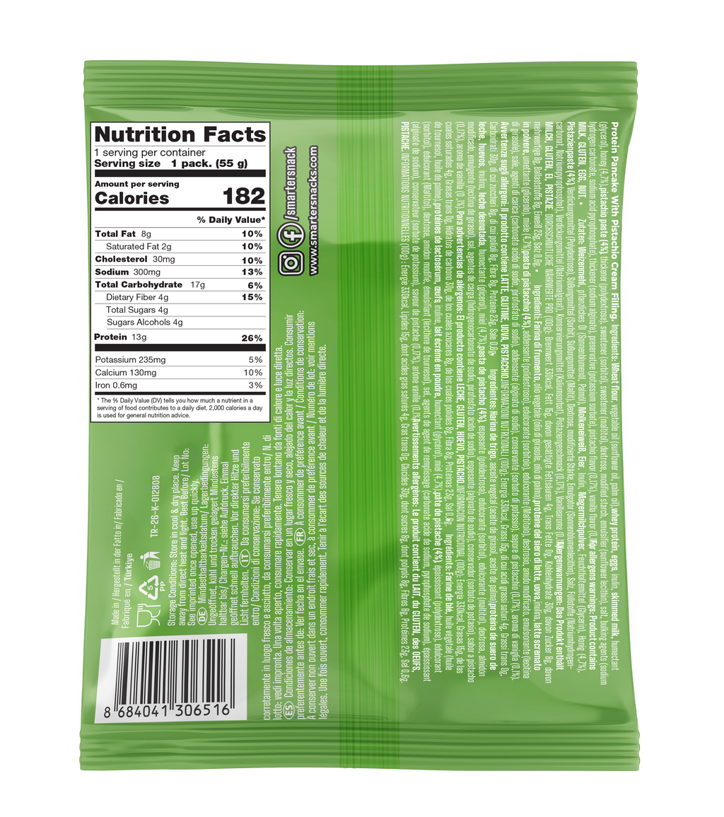 Smarter Snacks Protein Pancake (12/box) Pistachio Cream