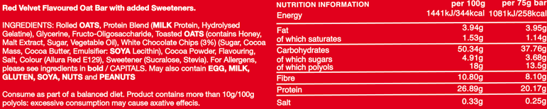 Warrior RAW Bar (12/box) Red Velvet Cake-3